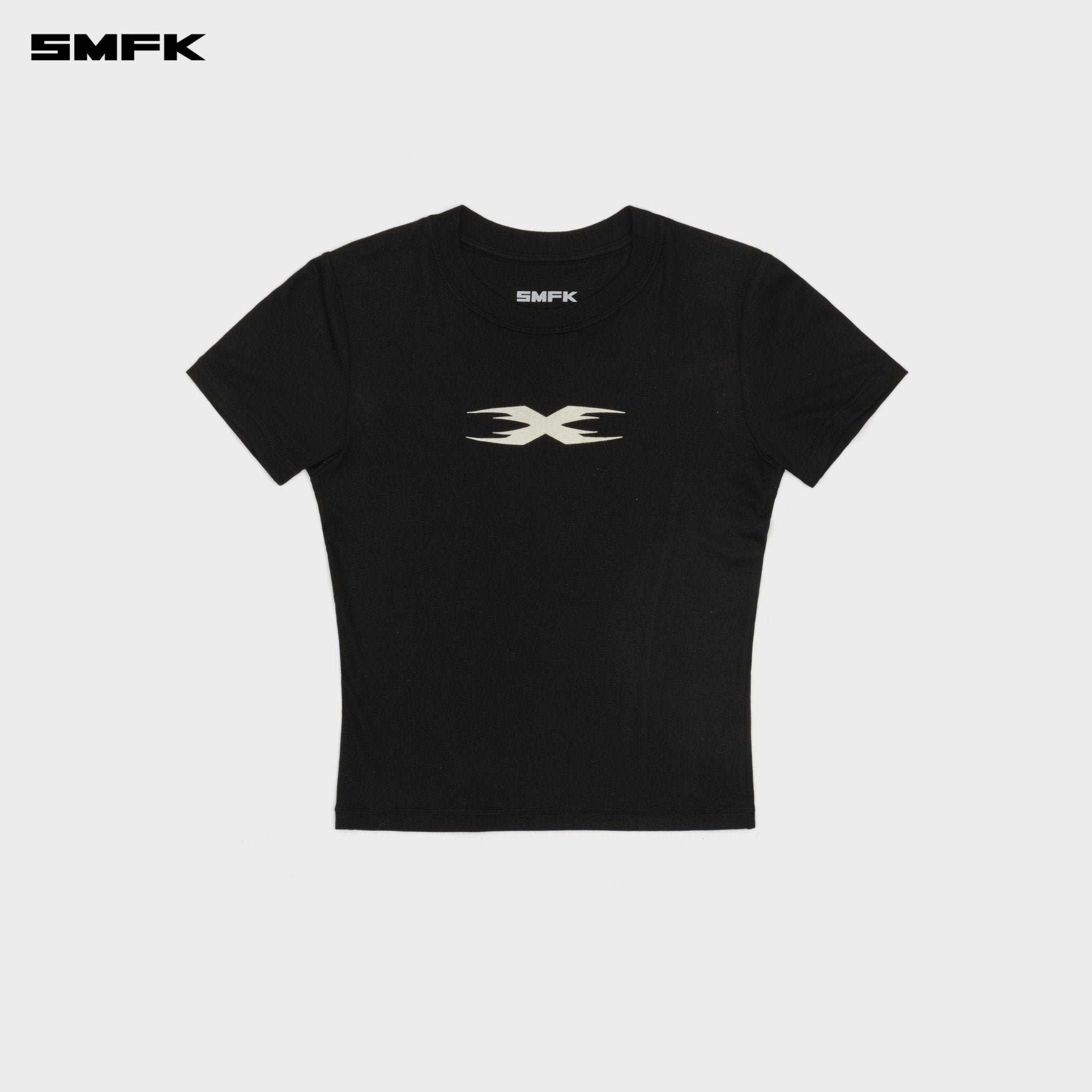 SMFK Future X Ripple Sports Slim Tee In Black | MADAX