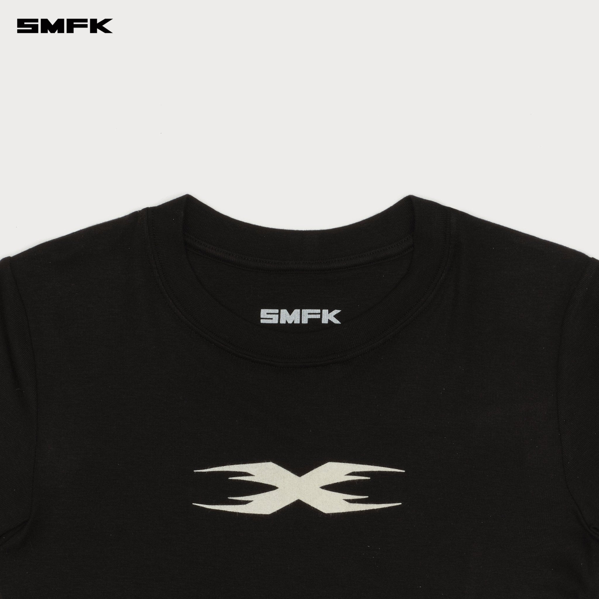 SMFK Future X Ripple Sports Slim Tee In Black | MADAX