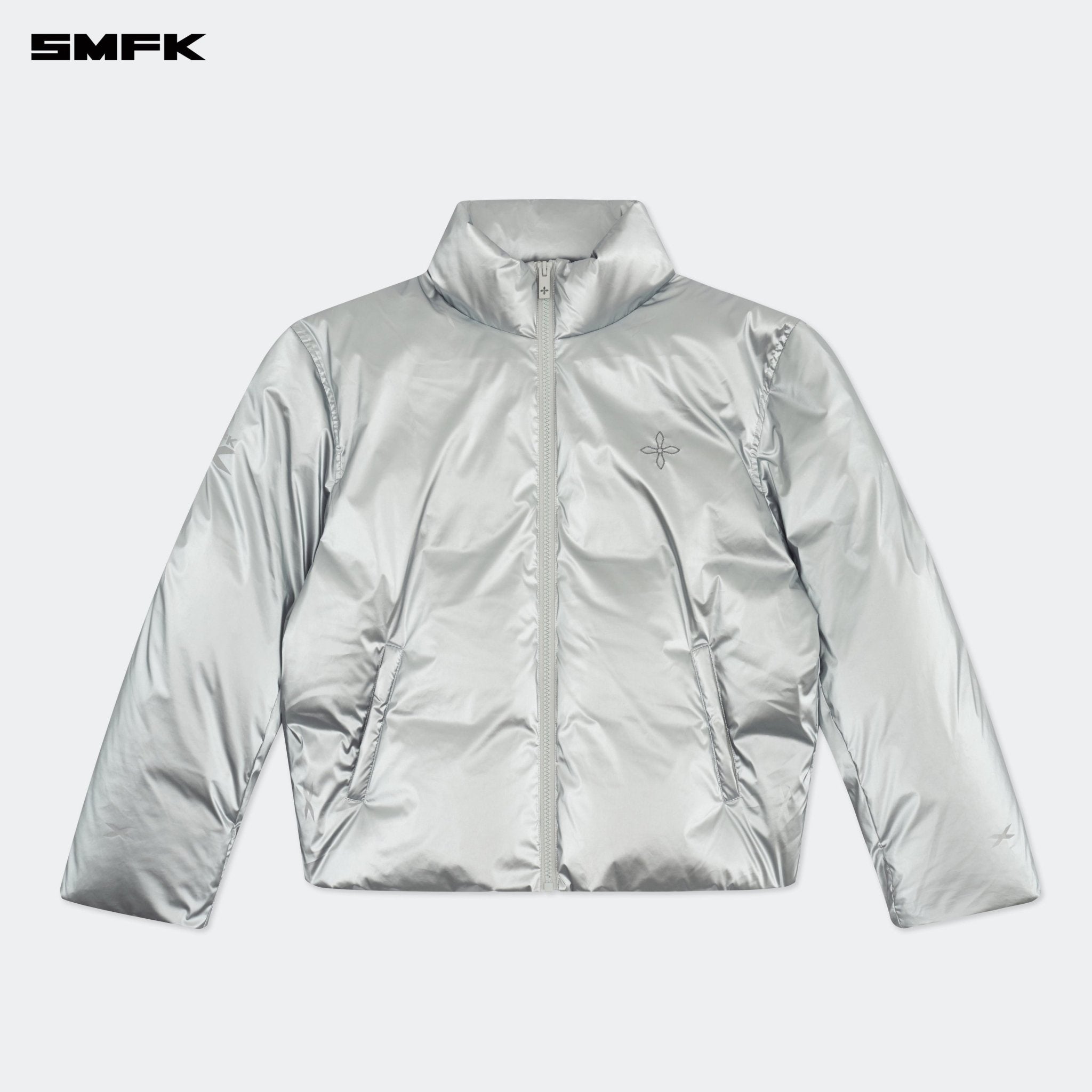 SMFK FUTURE X - Storm Air Bubble Puffer Jacket In Silver | MADAX