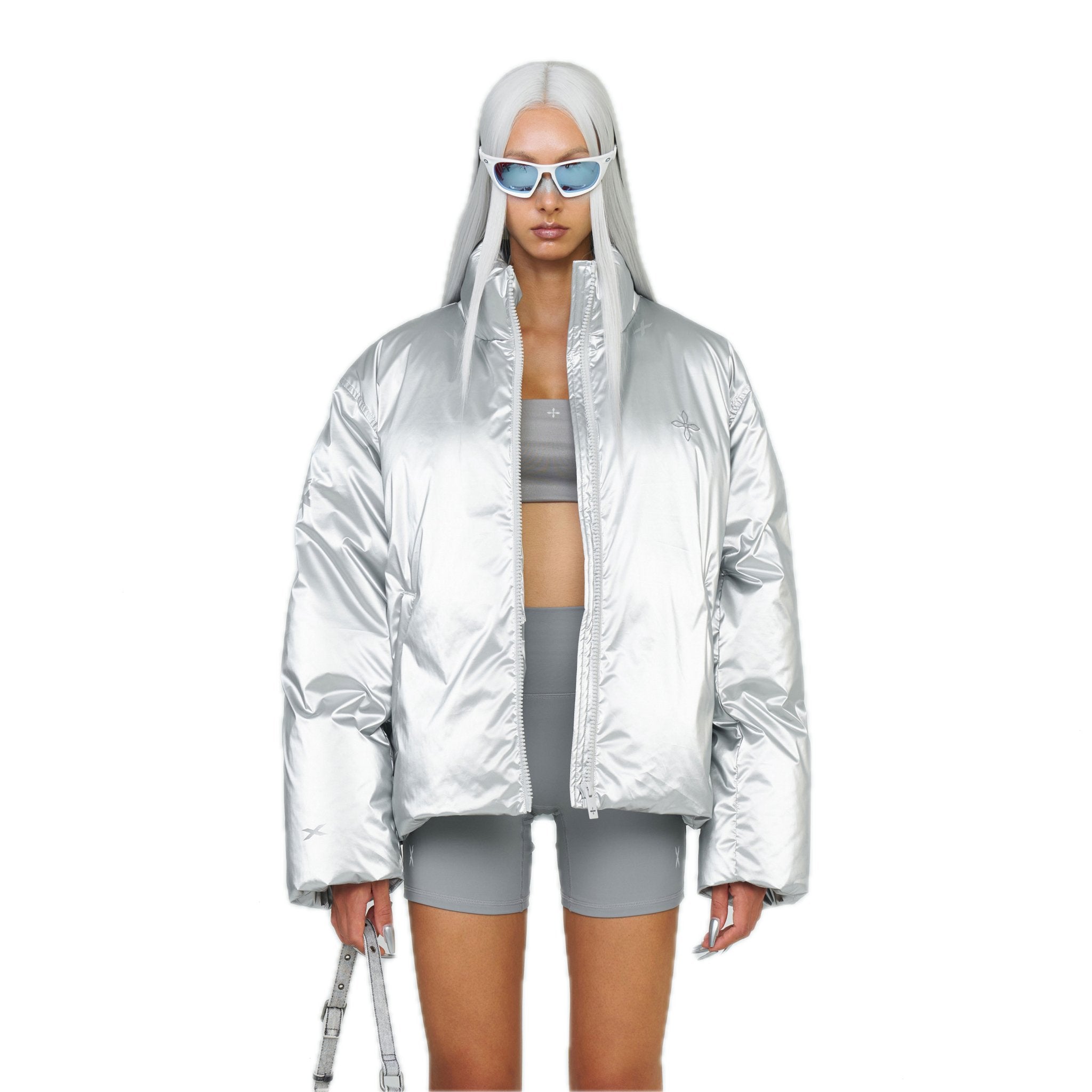 SMFK FUTURE X - Storm Air Bubble Puffer Jacket In Silver | MADAX