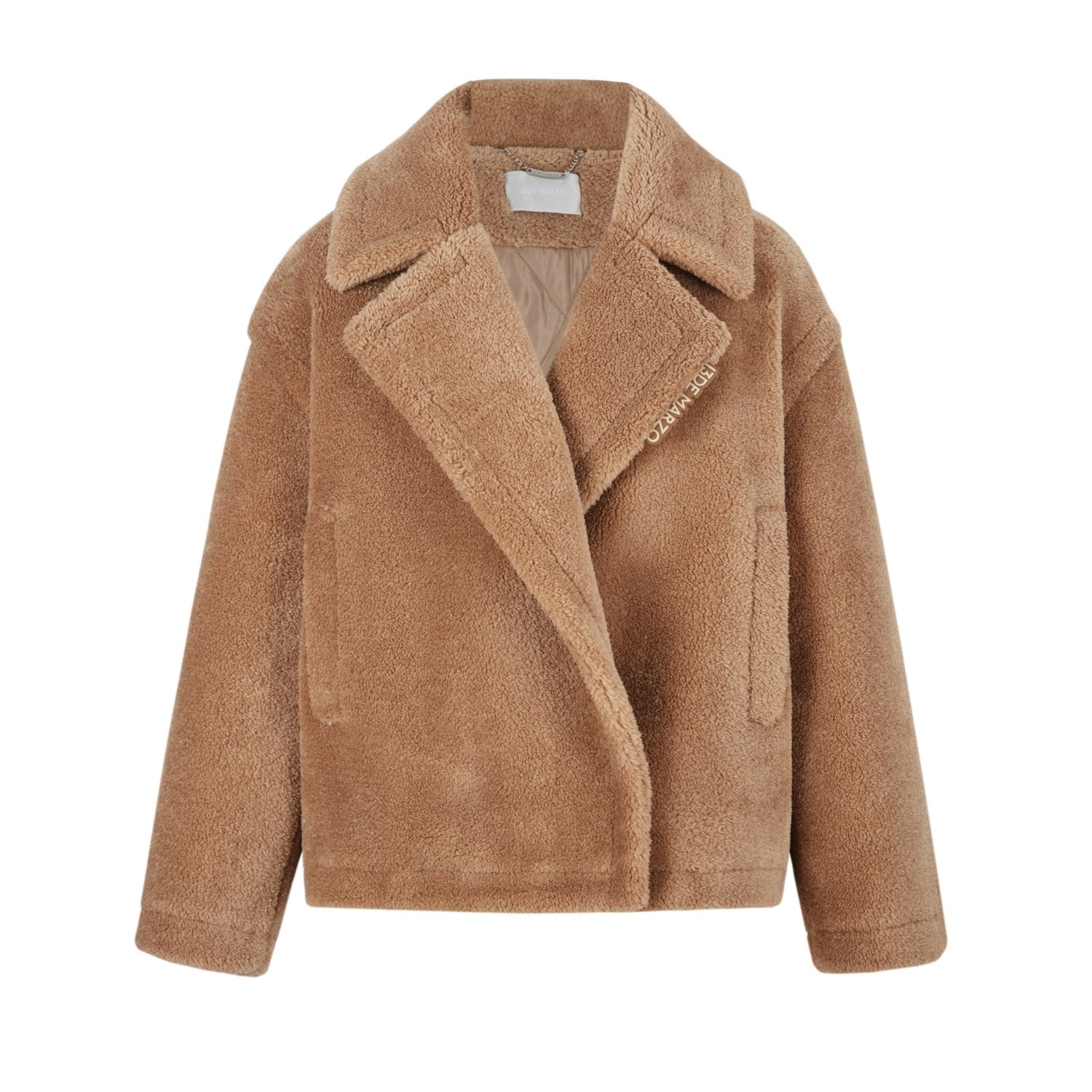 13DE MARZO Fuzzy Bear Coat In Khaki | MADAX