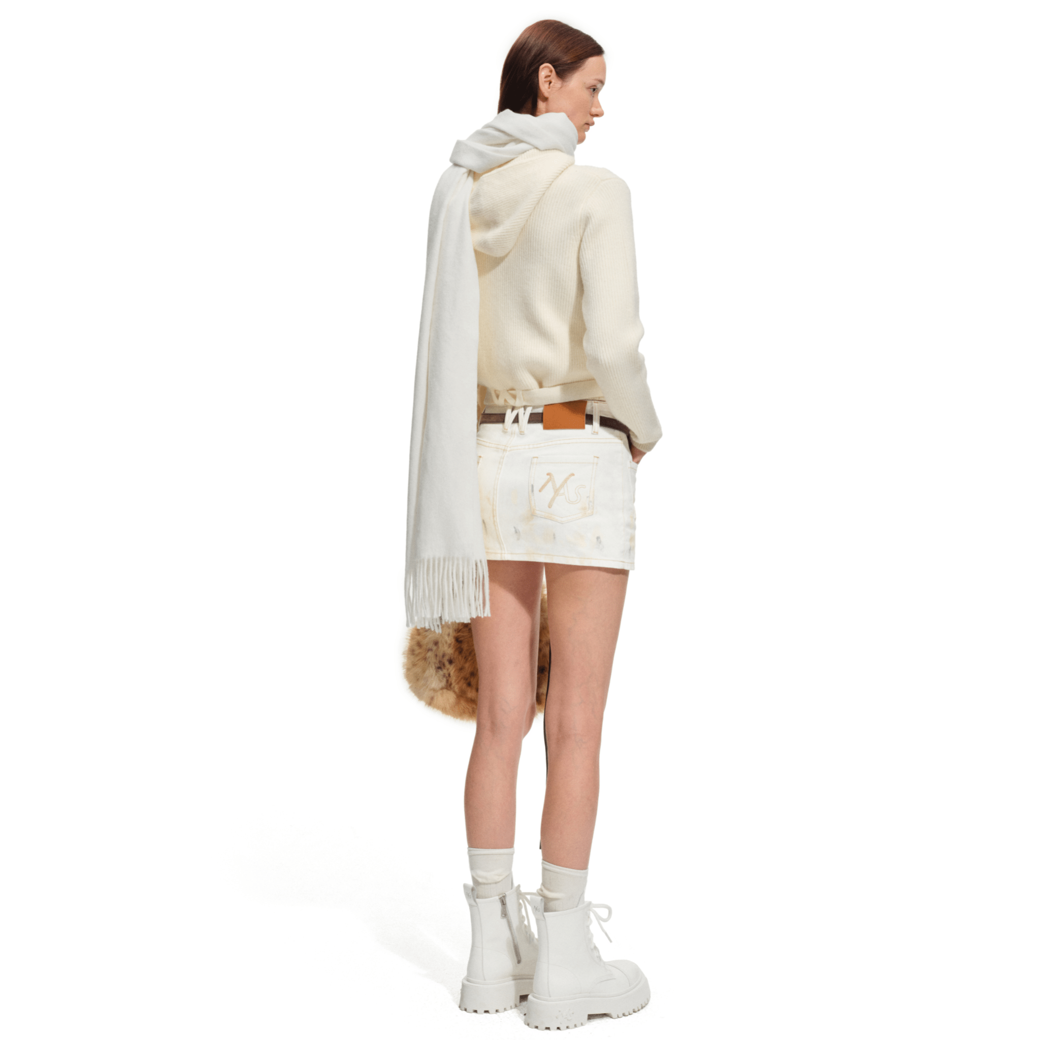 NAWS Gard Cardigan in White | MADAX