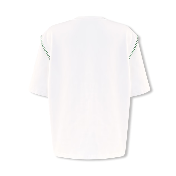 NOT FOR US Gear Edge Zipper Kitten Print Short Sleeves in White | MADAX