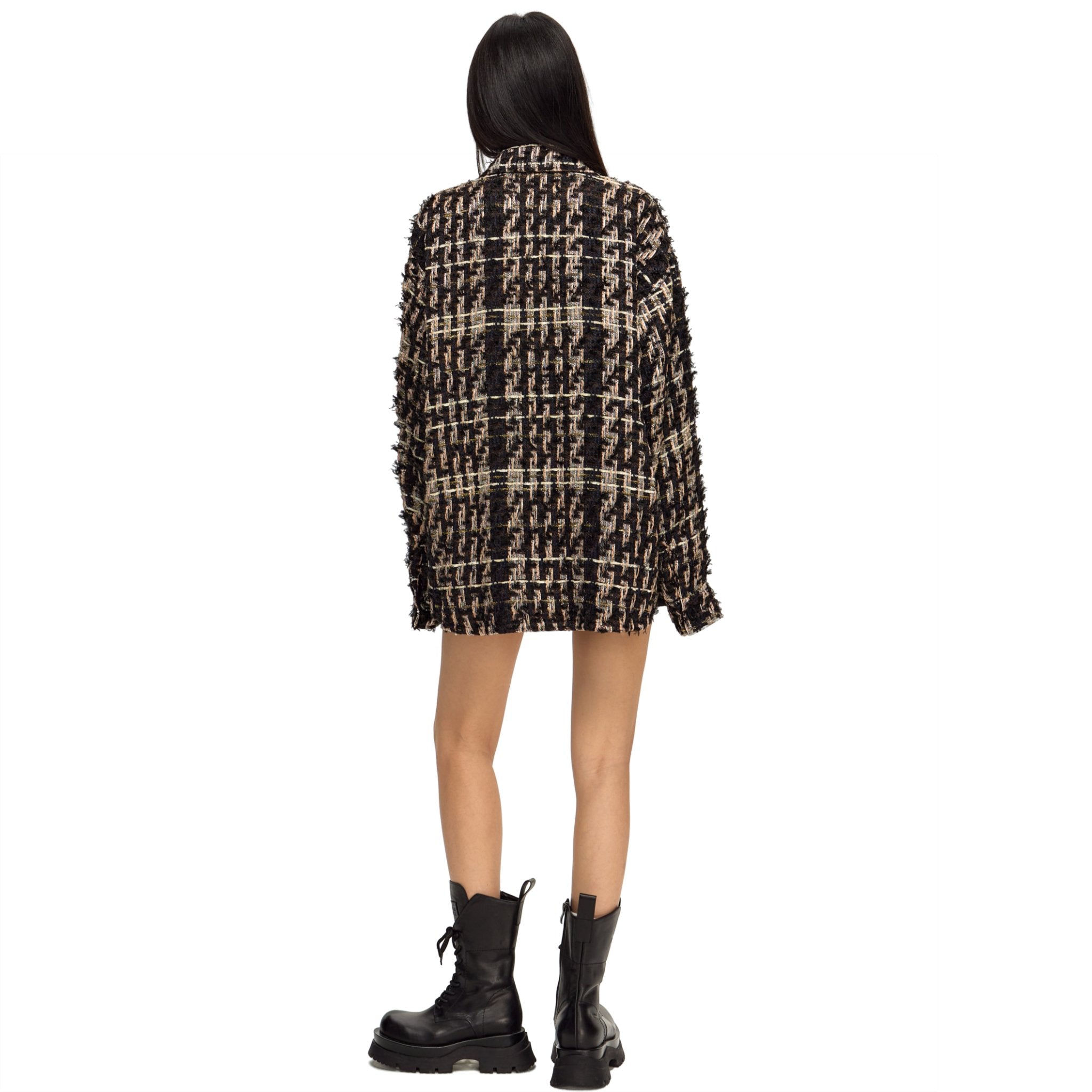 CLIMAX VISION Gold Thread Tweed Chanel - style Jacket | MADAX