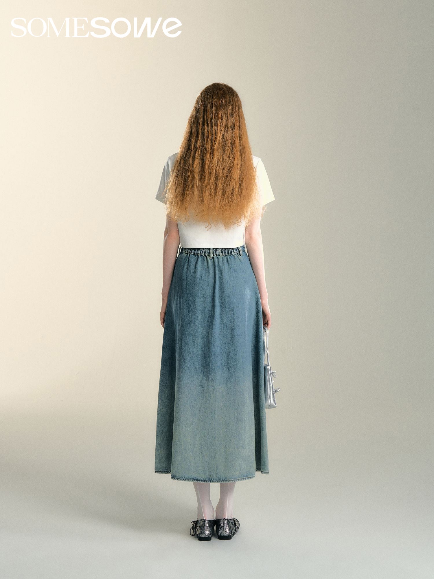 SOMESOWE Gradient Denim Skirt | MADA IN CHINA