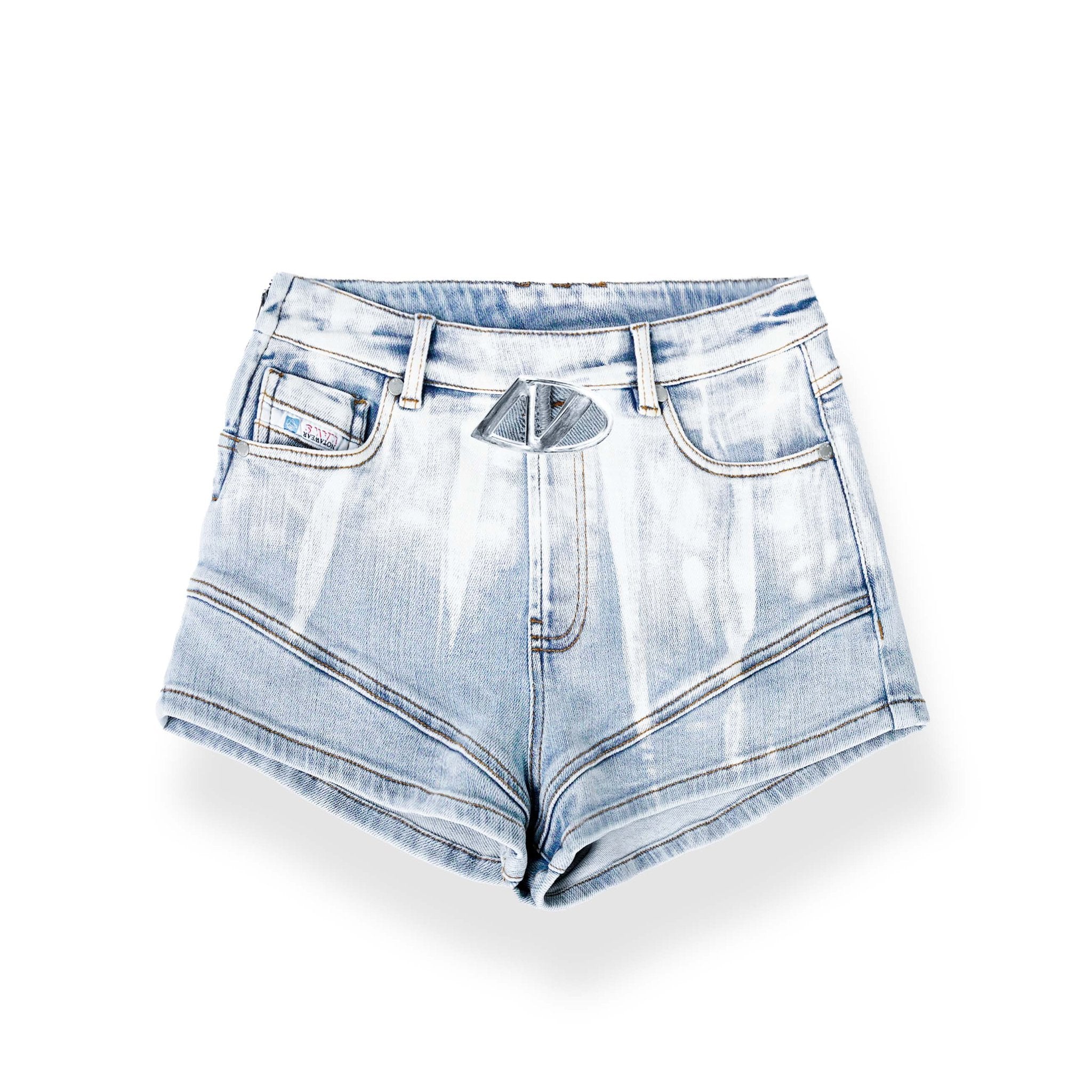 NAWS Gradient Stretch Slim Fit Denim Shorts | MADA IN CHINA