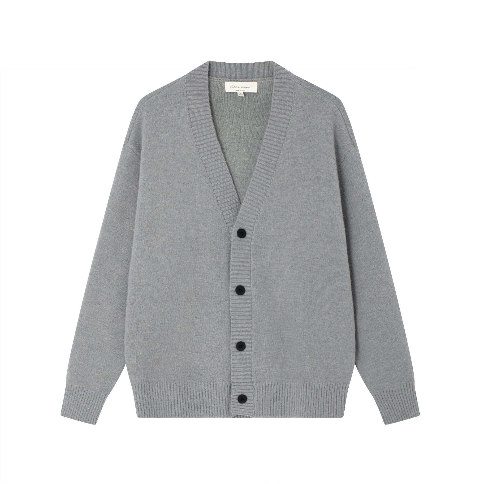 CLIMAX VISION Gray Loose Sweater Cardigan | MADAX