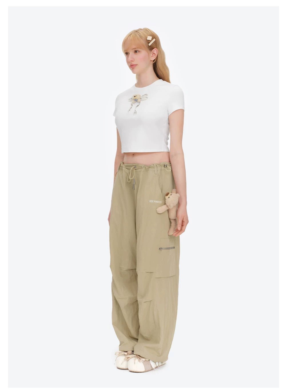 13DE MARZO Green Cargo Pants | MADAX