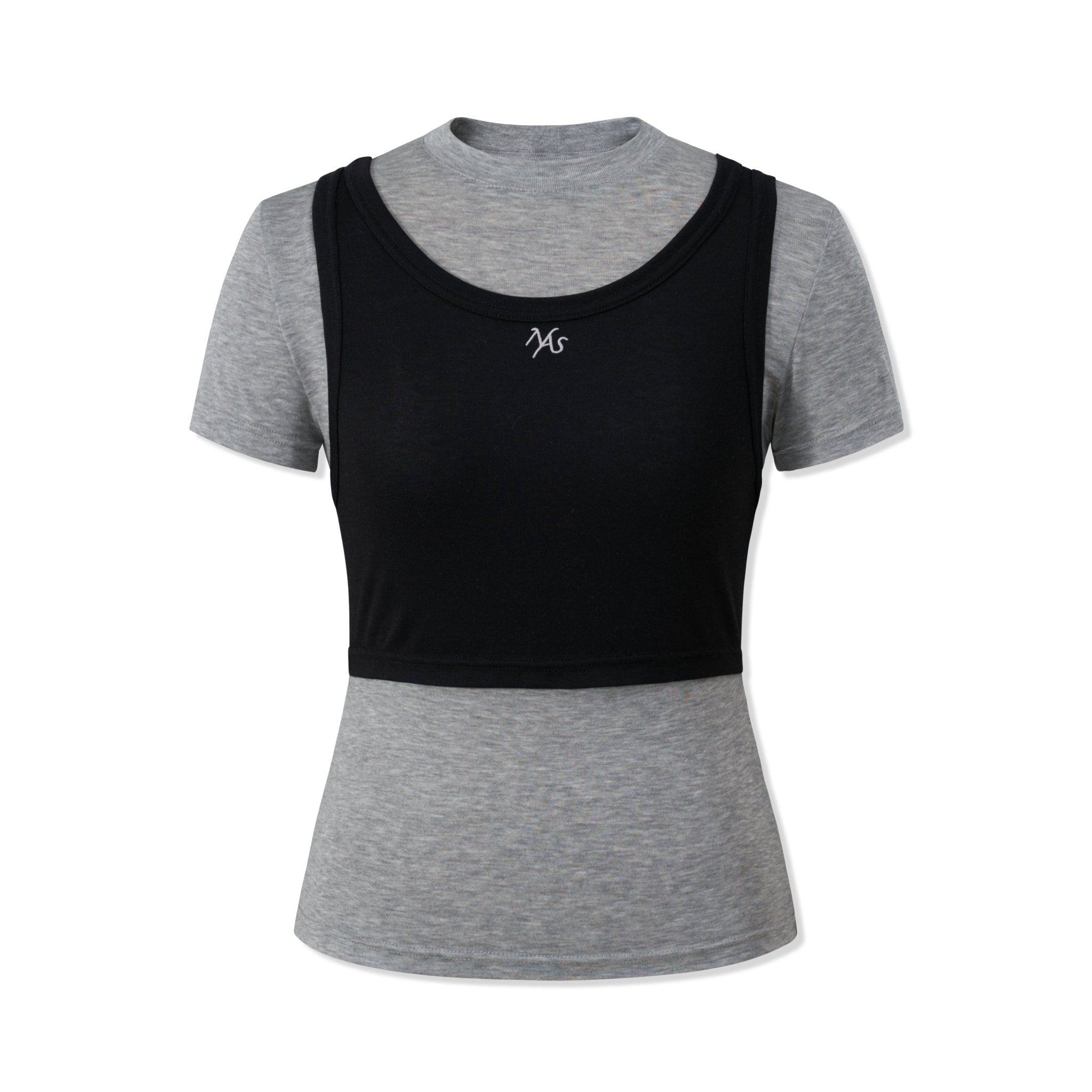 NAWS Grey Marseille Tee in Grey | MADAX
