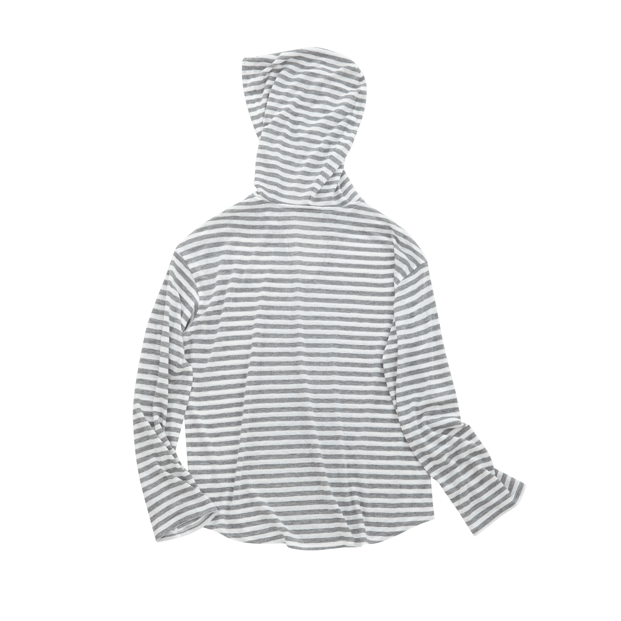 CLIMAX VISION Grey Snowflake Texture Striped Hooded Long - Sleeve | MADAX