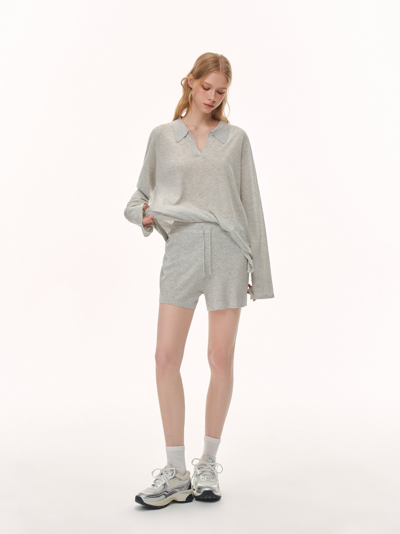 CLIMAX VISION Grey Tencel Linen Cool Shorts | MADAX