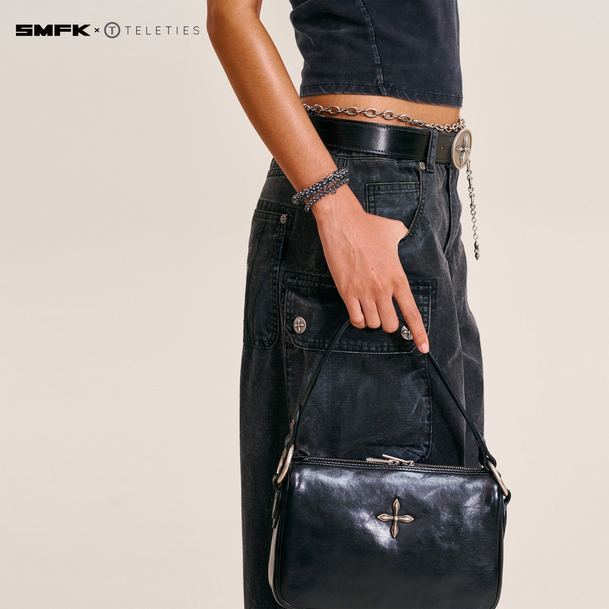 SMFK Hair Ties Black and White | MADAX