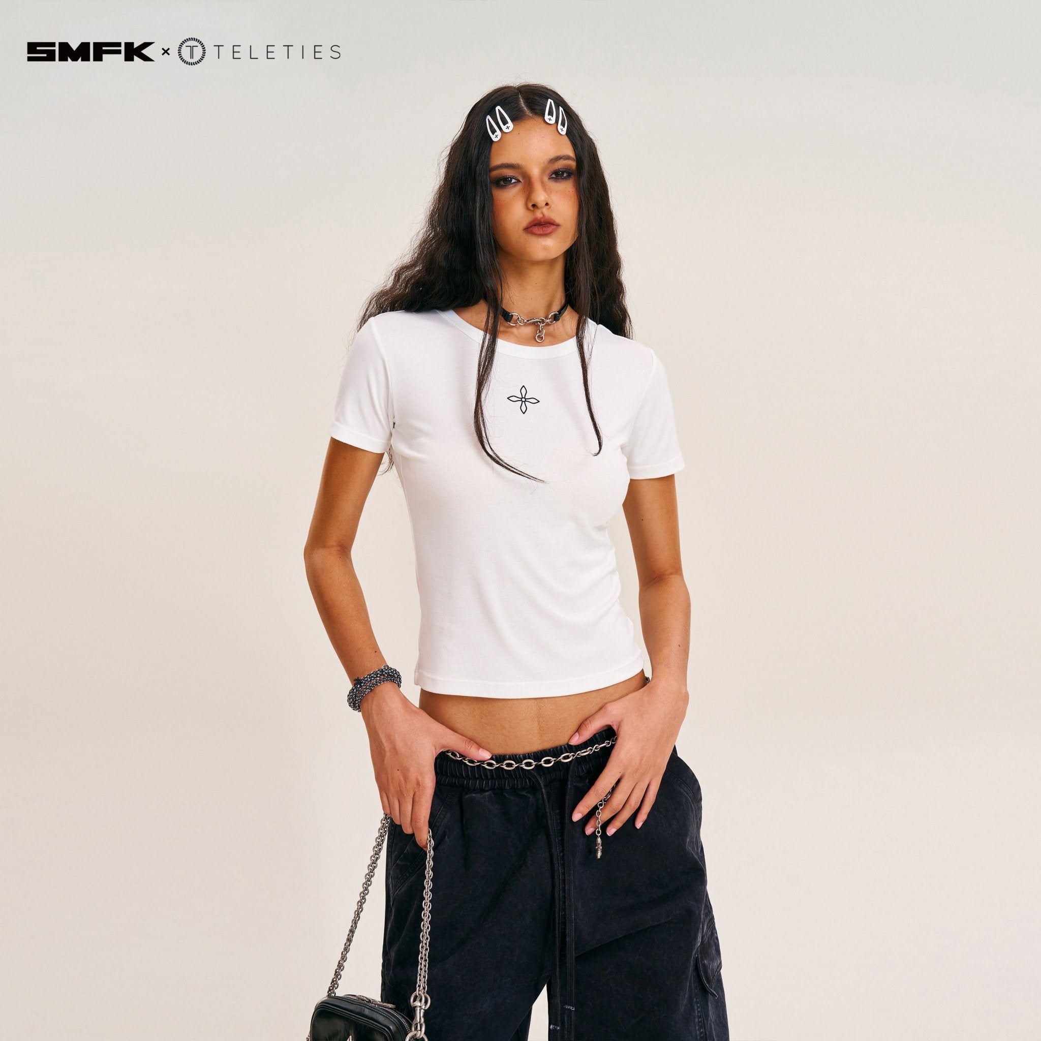 SMFK Hair Ties Black and White | MADAX