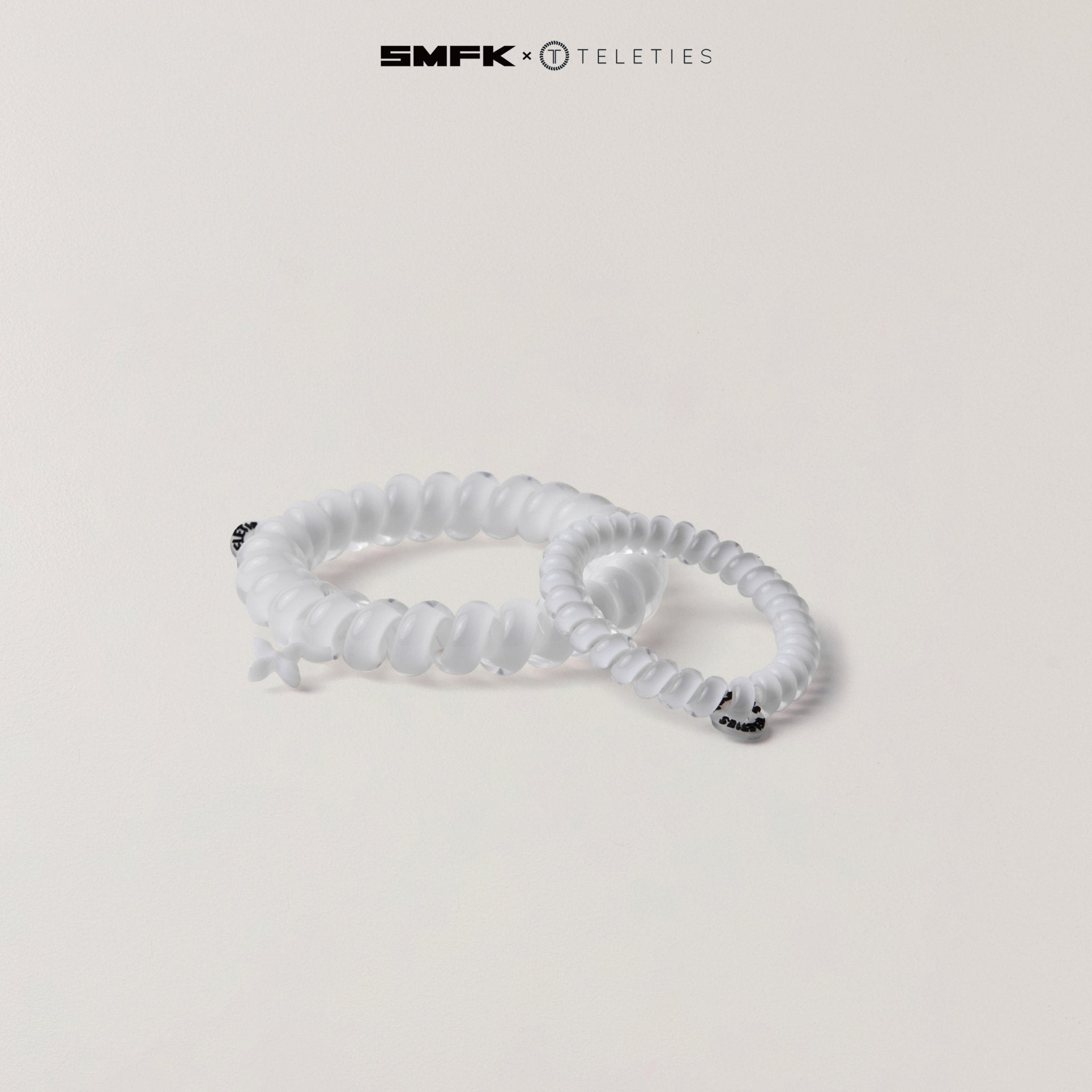 SMFK Hair Ties in White | MADAX