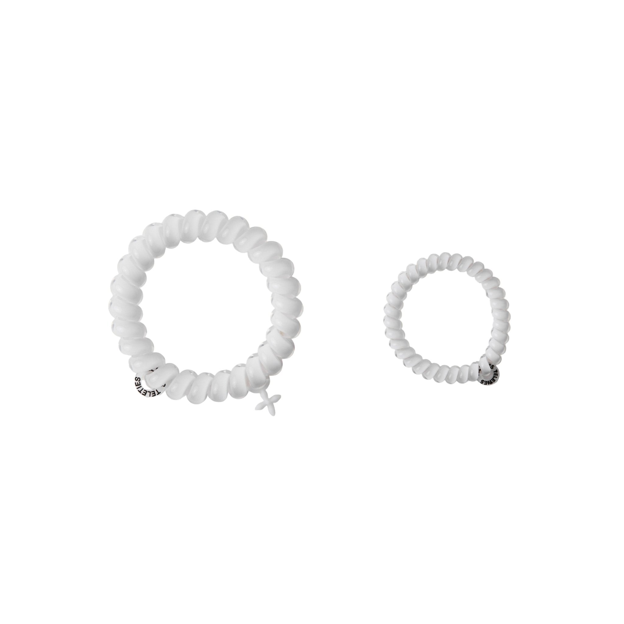 SMFK Hair Ties in White | MADAX