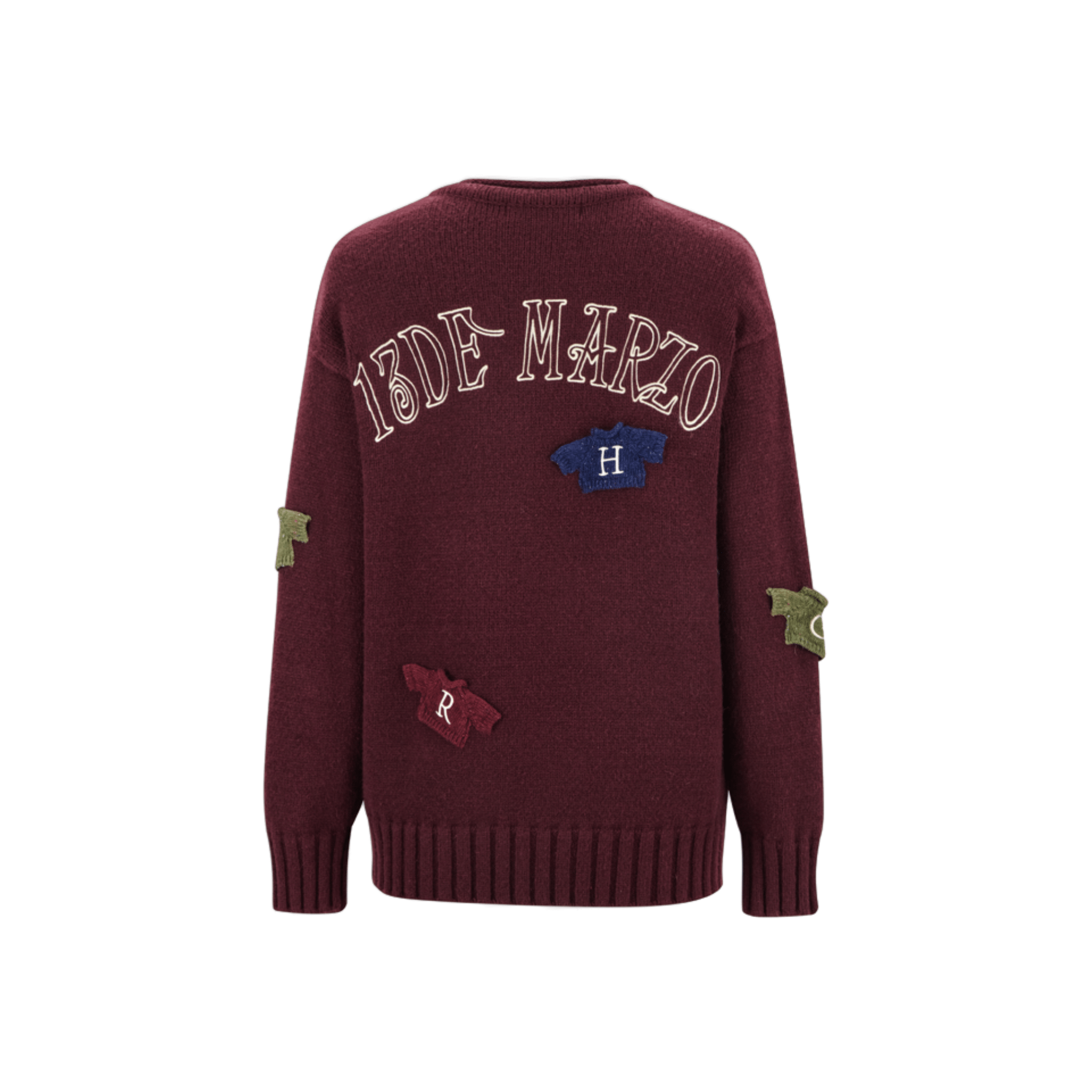 13DE MARZO Harry and Weasley Sweater in Burgundy | MADAX