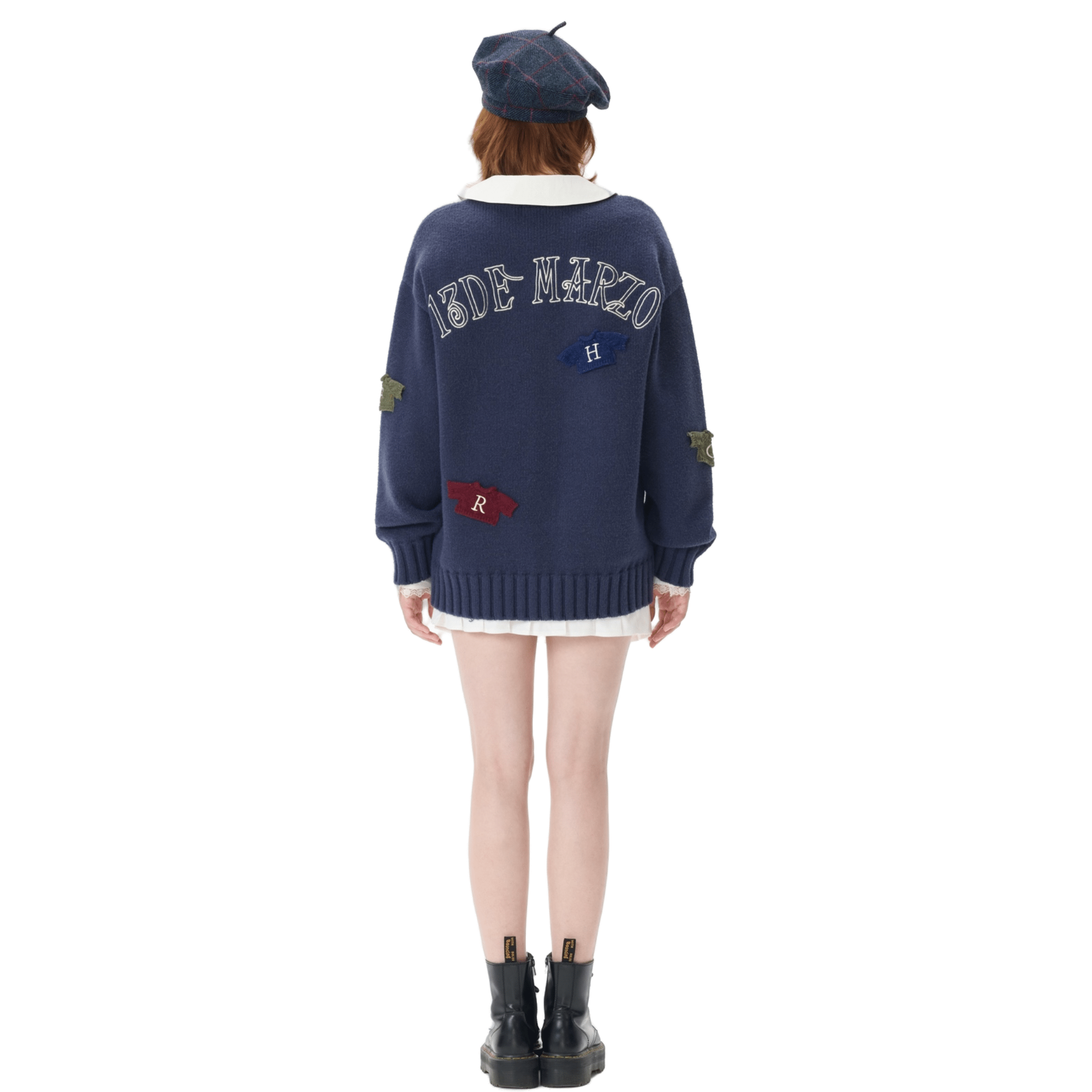 13DE MARZO Harry and Weasley Sweater in Dark Blue | MADAX