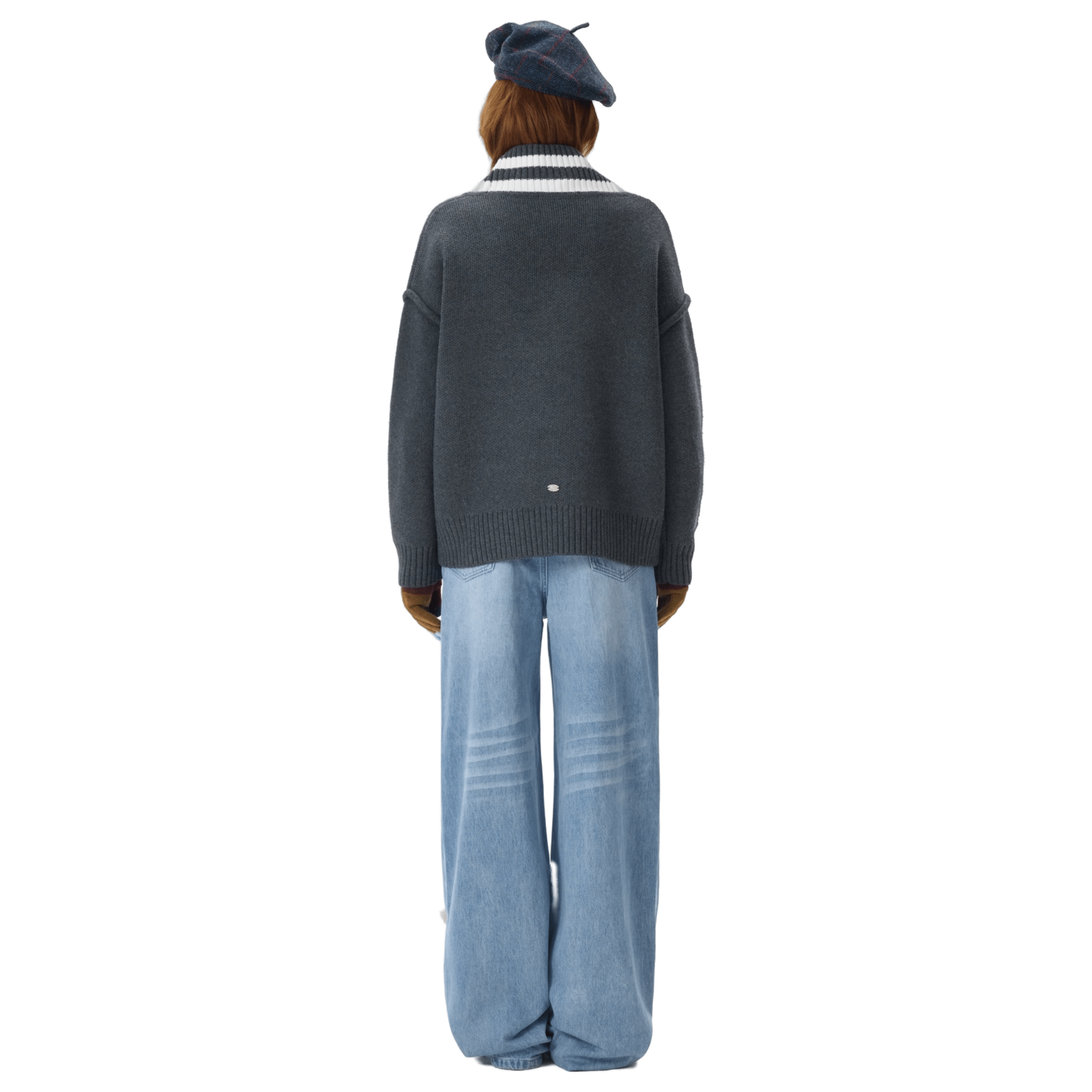 13DE MARZO Harry Potter Platform 9¾ V - neck Sweater in Grey | MADAX