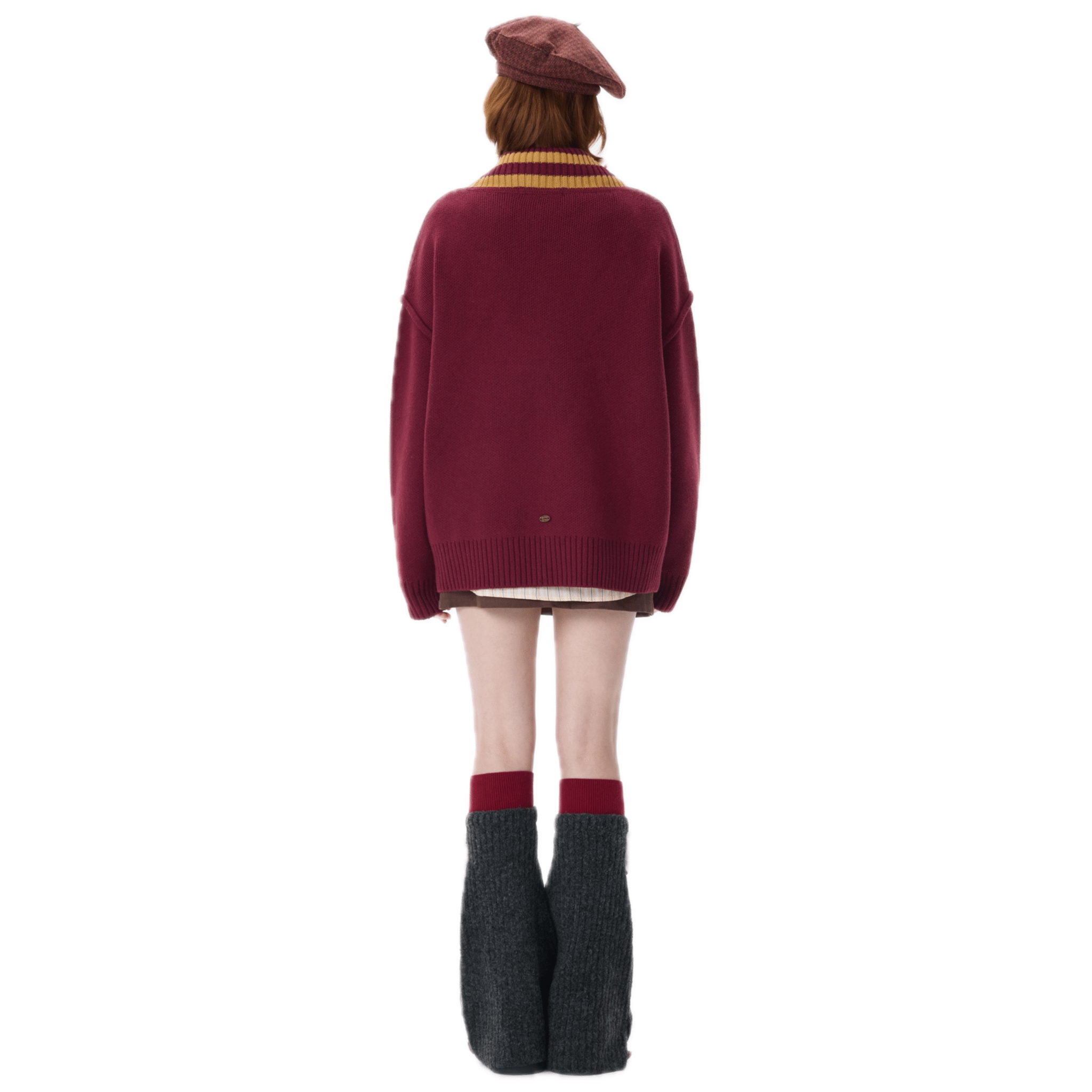 13DE MARZO Harry Potter Platform 9¾ V - neck Sweater in Red | MADAX