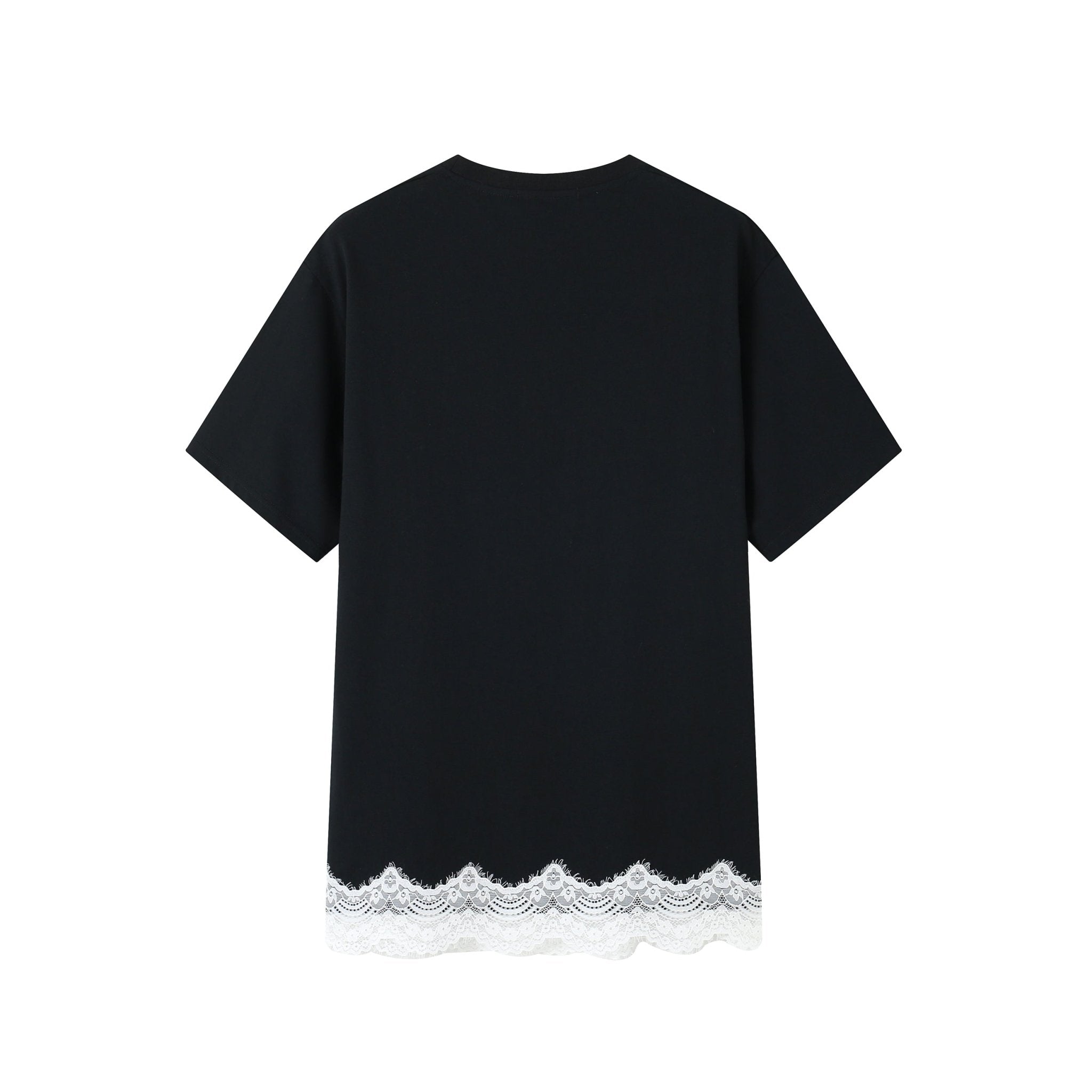 SOMESOWE Heart-shaped T-shirt In Black | MADA IN CHINA