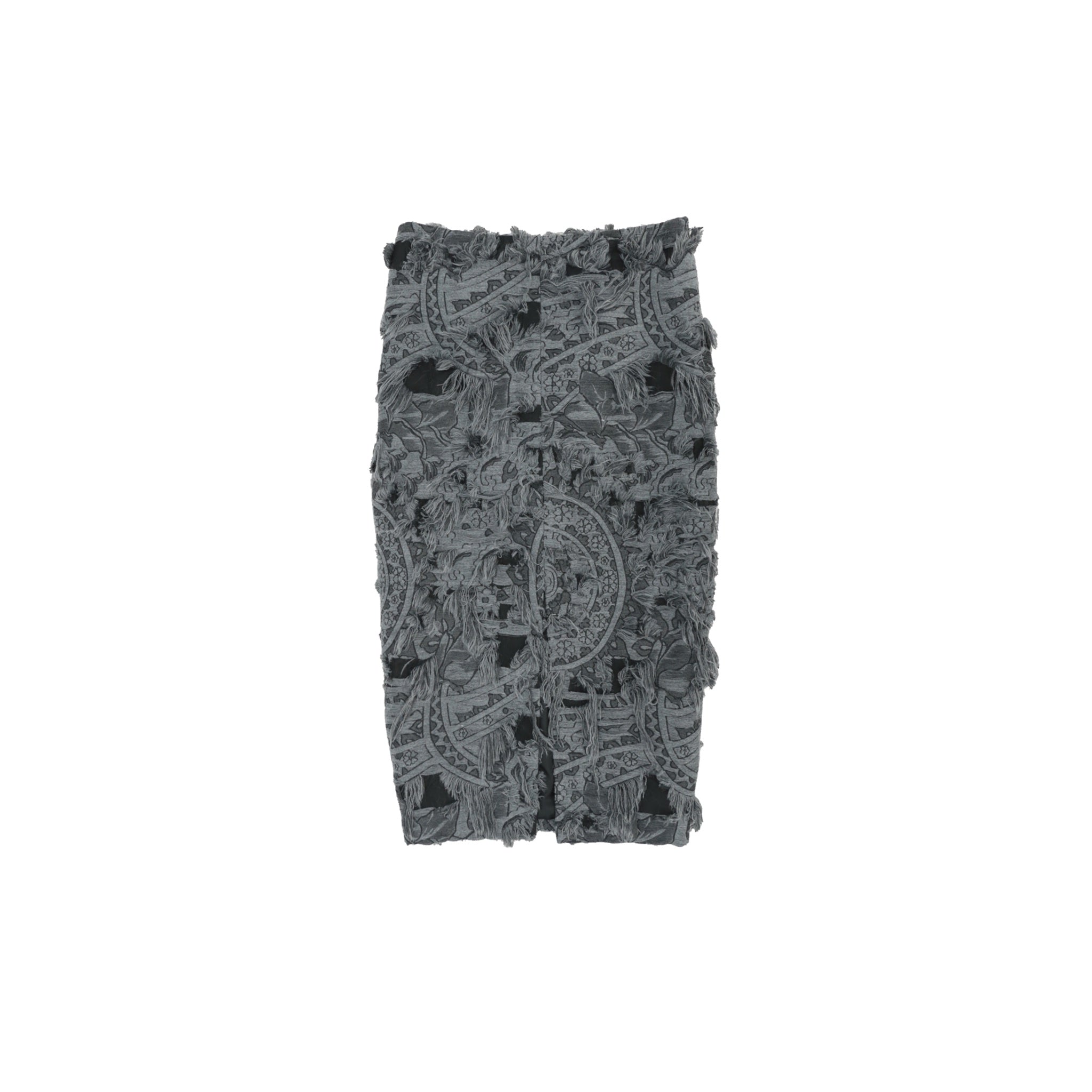 ilEWUOY Heavy Duty Brushed Jacquard Skirt in Black | MADA IN CHINA