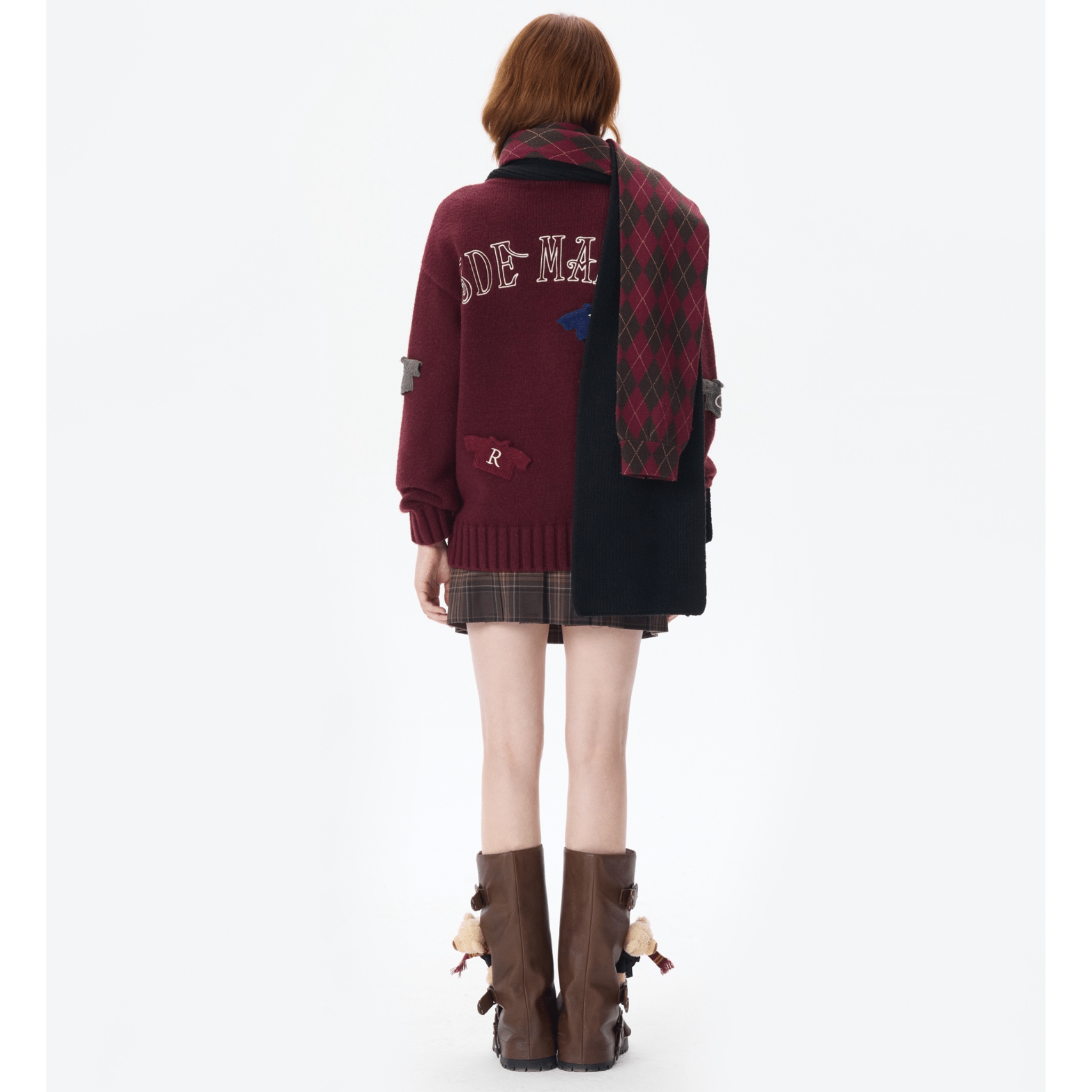 13DE MARZO Hogwarts Four Houses Bear Scarf Gryffindor in Black | MADAX