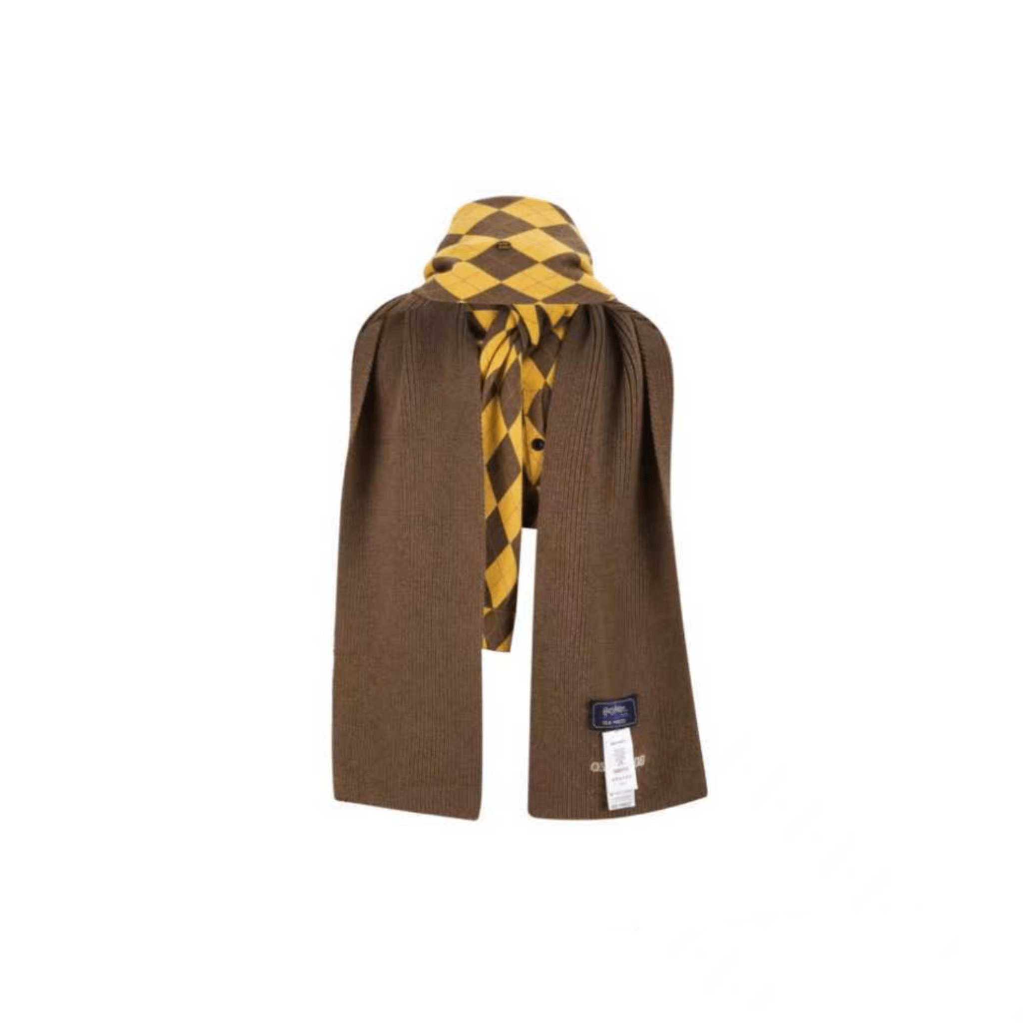 13DE MARZO Hogwarts Four Houses Bear Scarf Hufflepuff in Brown | MADAX