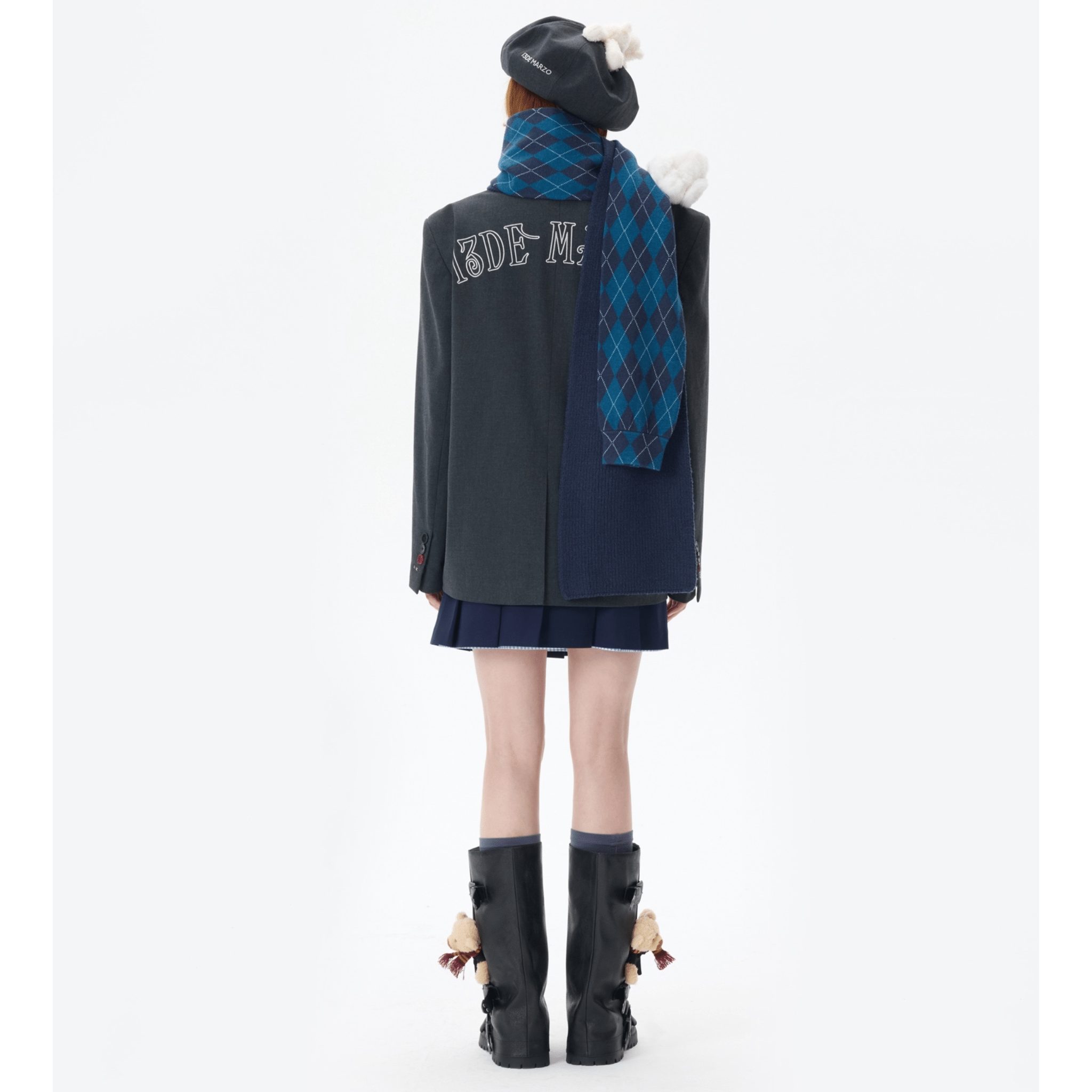 13DE MARZO Hogwarts Four Houses Bear Scarf Ravenclaw in Blue | MADAX