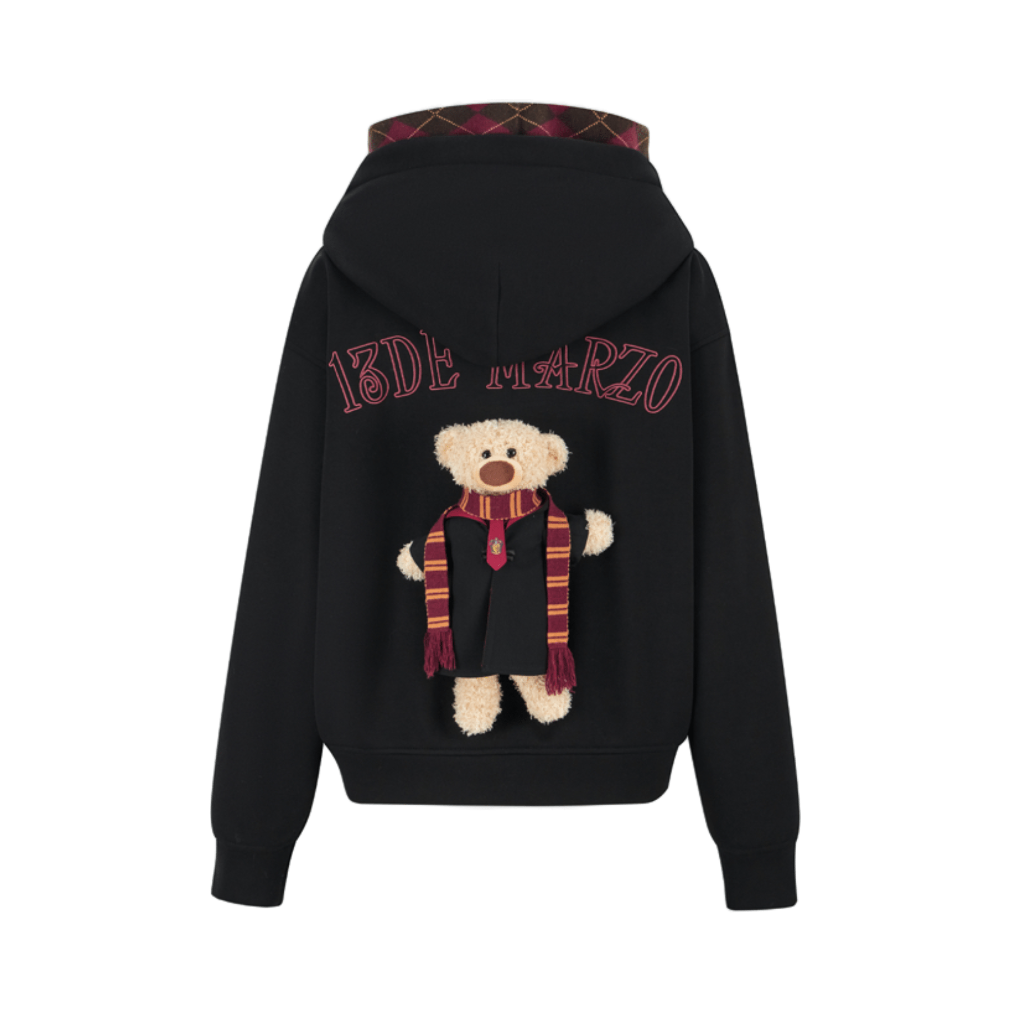 13DE MARZO Hogwarts Four Houses Bear Zipper Hoodie Gryffindor | MADAX