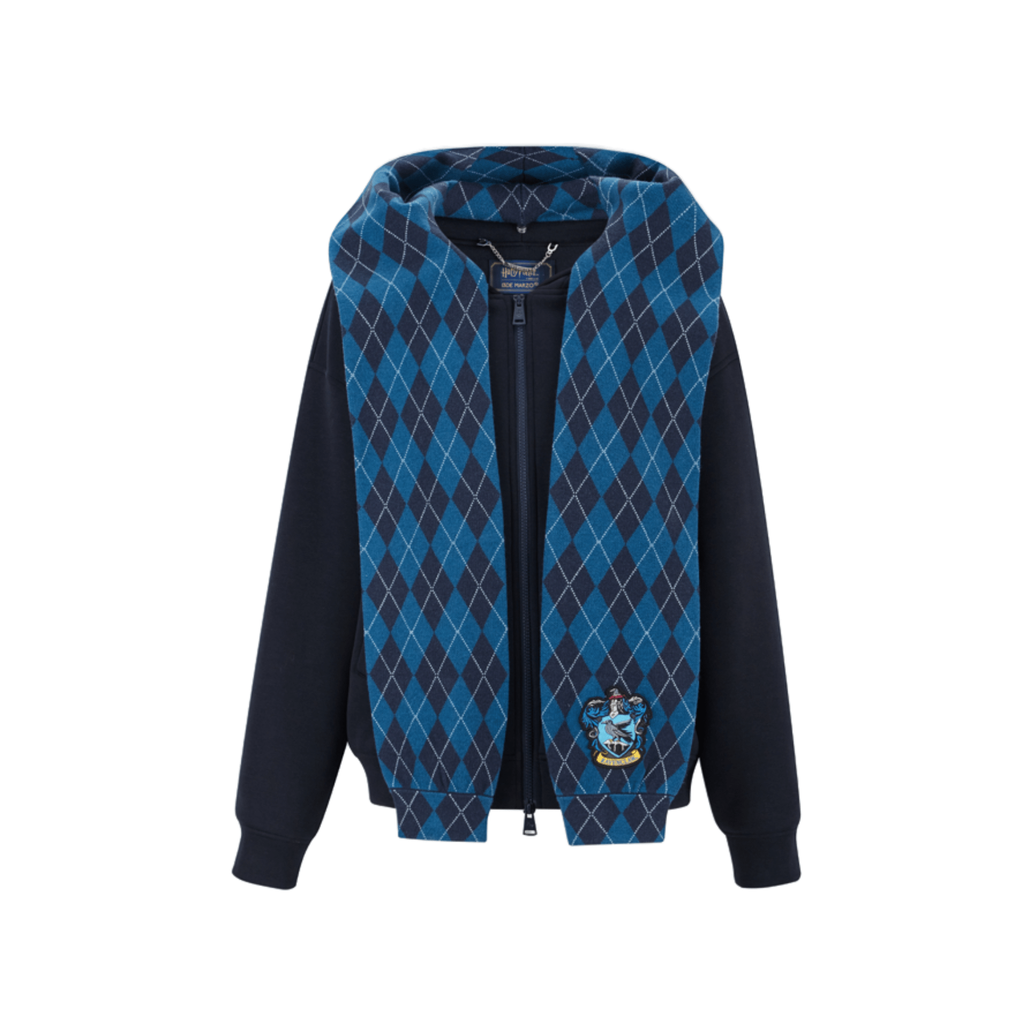 13DE MARZO Hogwarts Four Houses Bear Zipper Hoodie Ravenclaw in Blue | MADAX