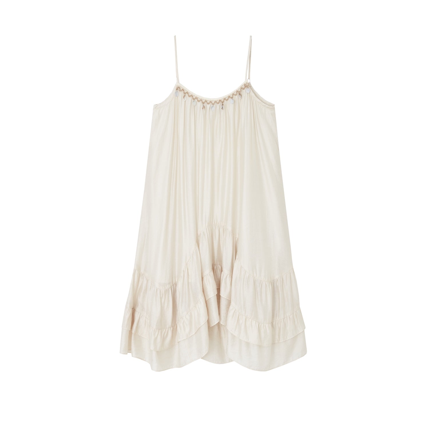 SOMESOWE Holiday Style Camisole Top In Beige | MADAX