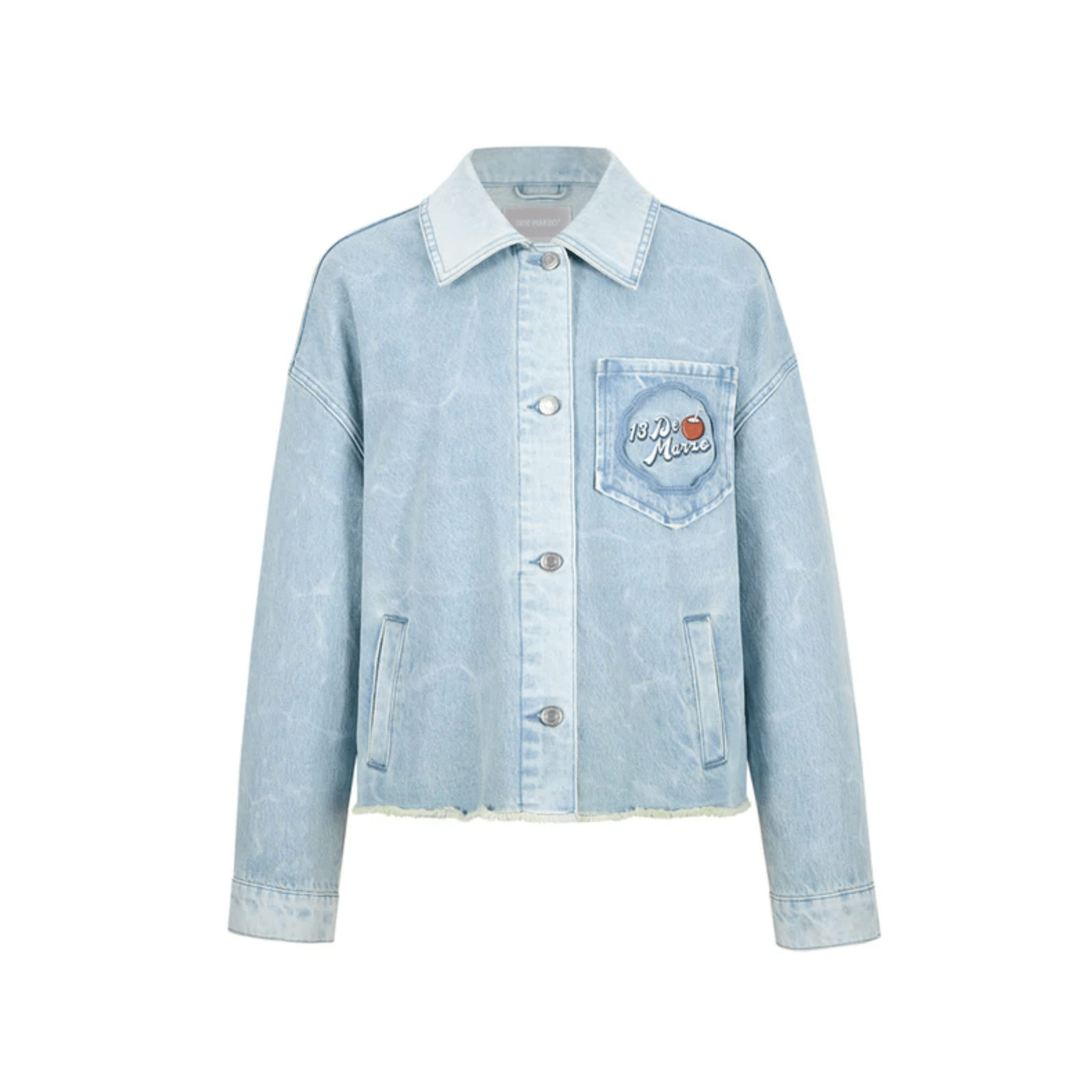 13DE MARZO Holiday Style Multi - doll Denim Jacket in Blue | MADAX