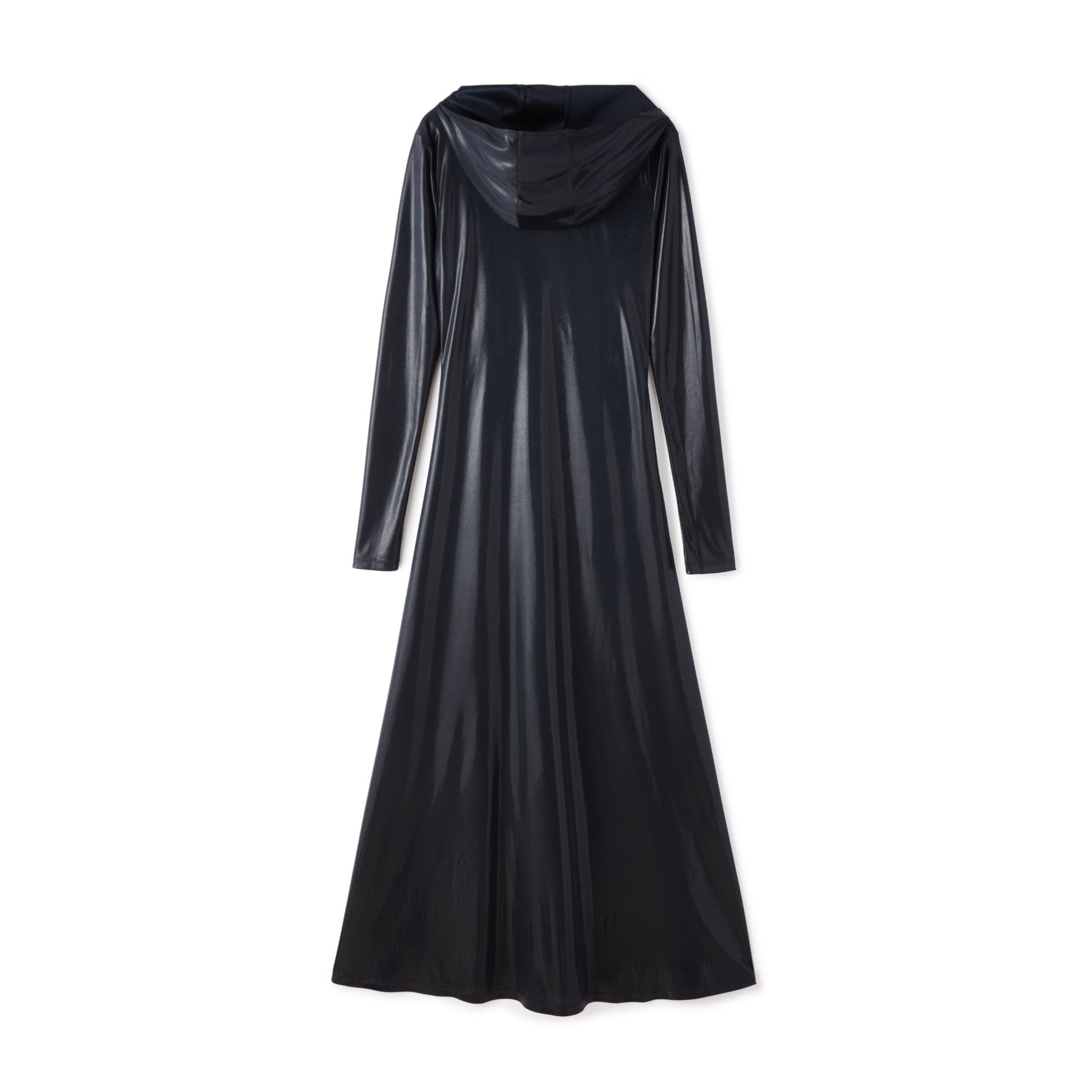 LOST IN ECHO Hooded Fitted Pleated Dress | MADA IN CHINA