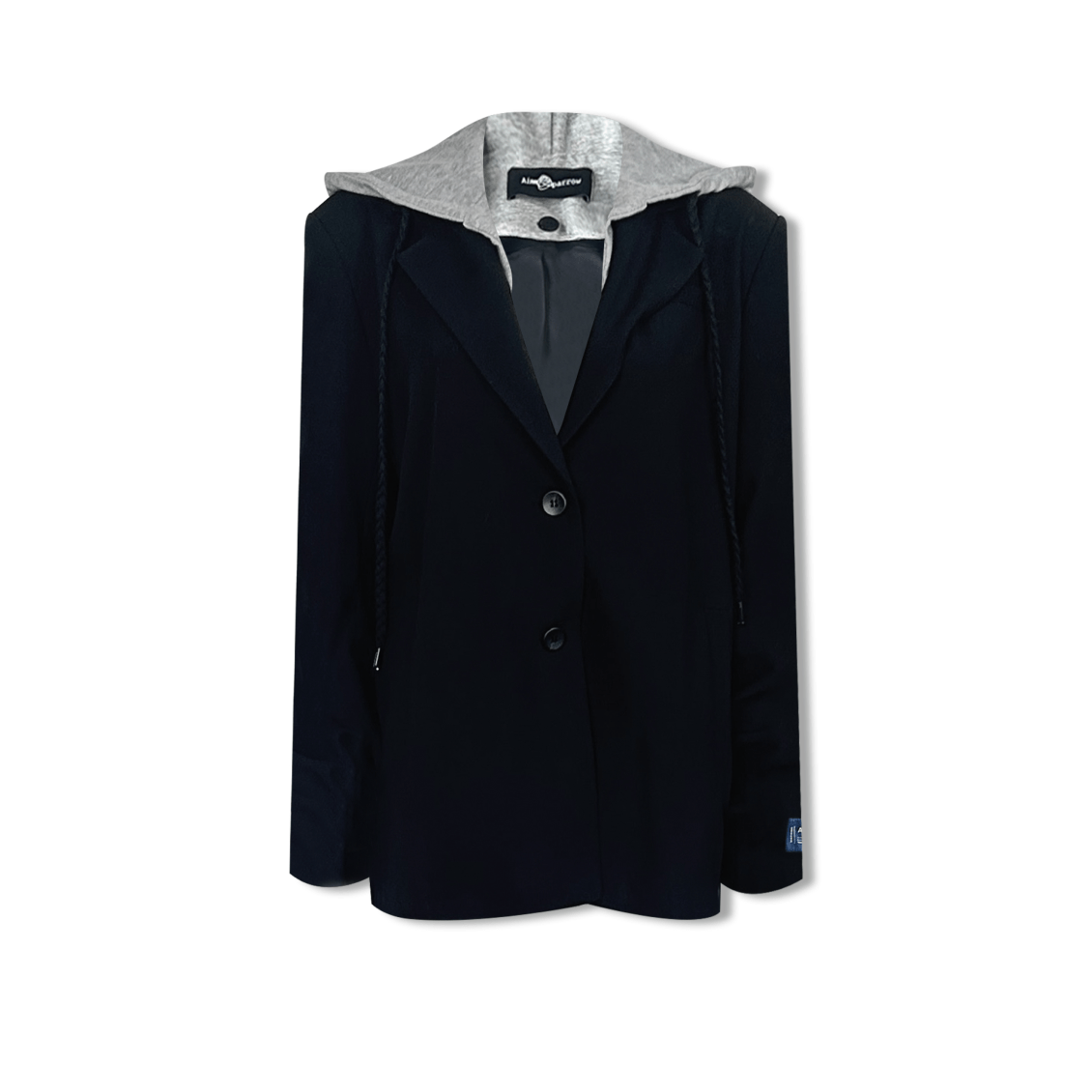 AIMME SPARROW Hooded Suit In Black | MADAX