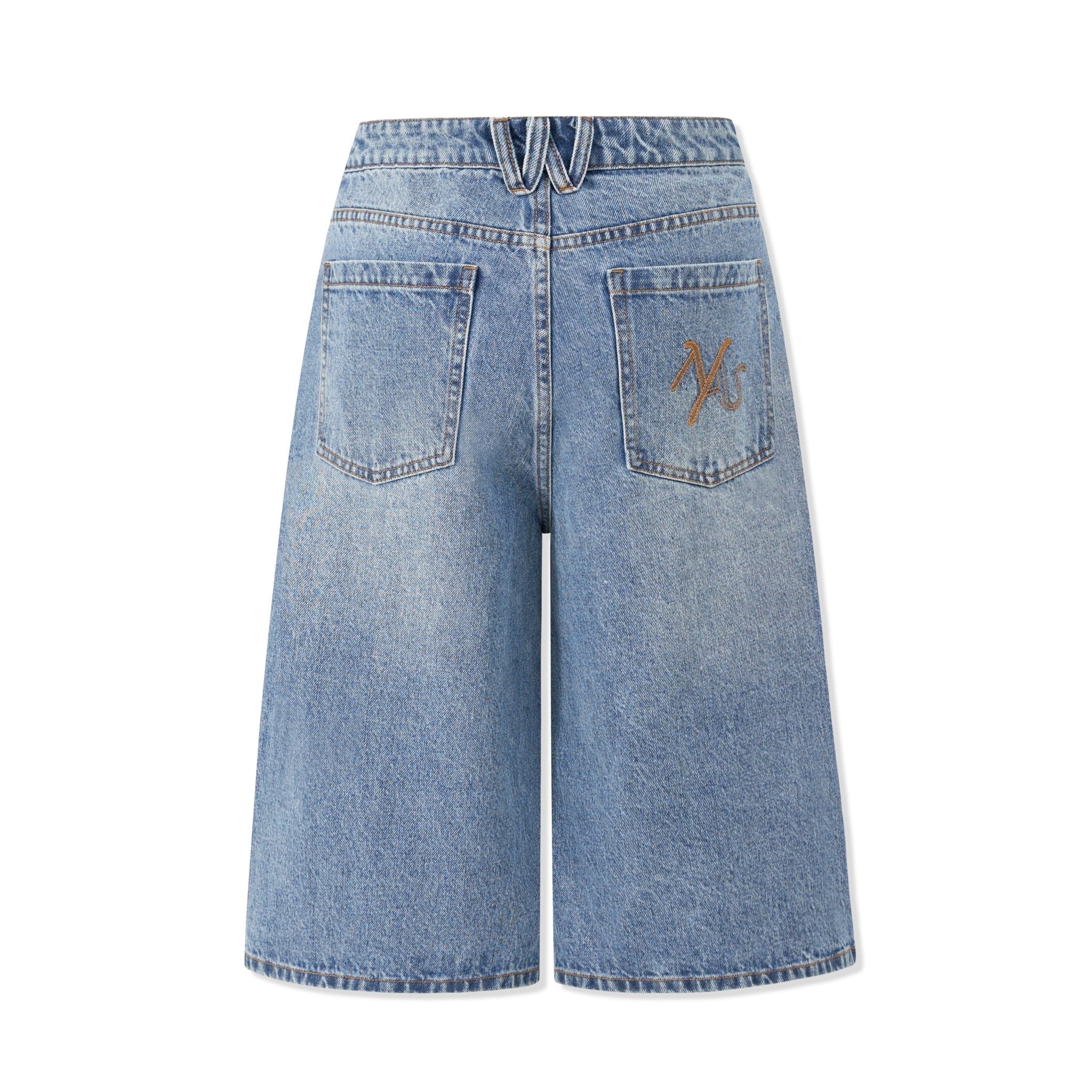 NAWS Hot Sea Blue Denim Shorts in Blue | MADAX