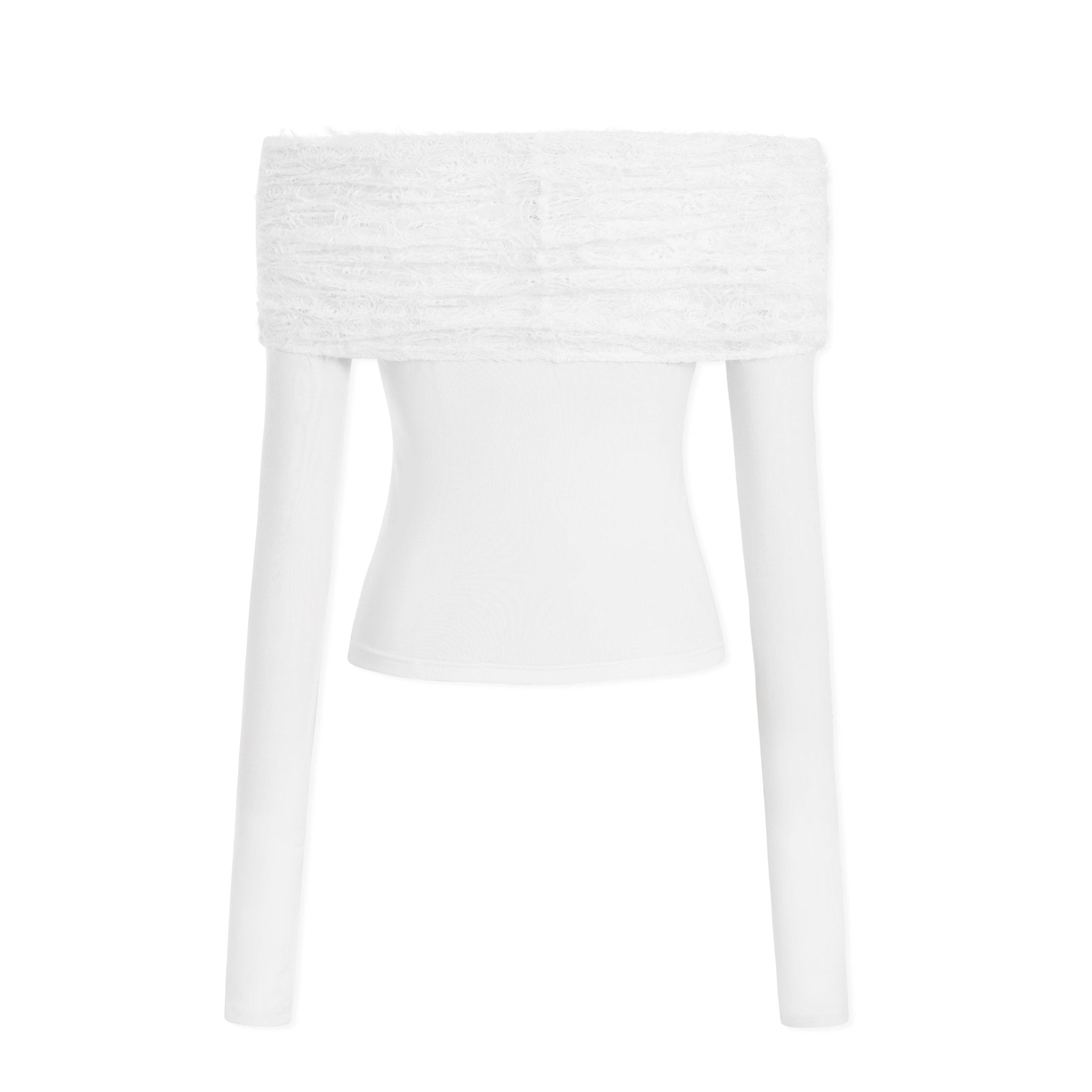 NAWS Ice Rose Long Sleeve Tee in White | MADAX