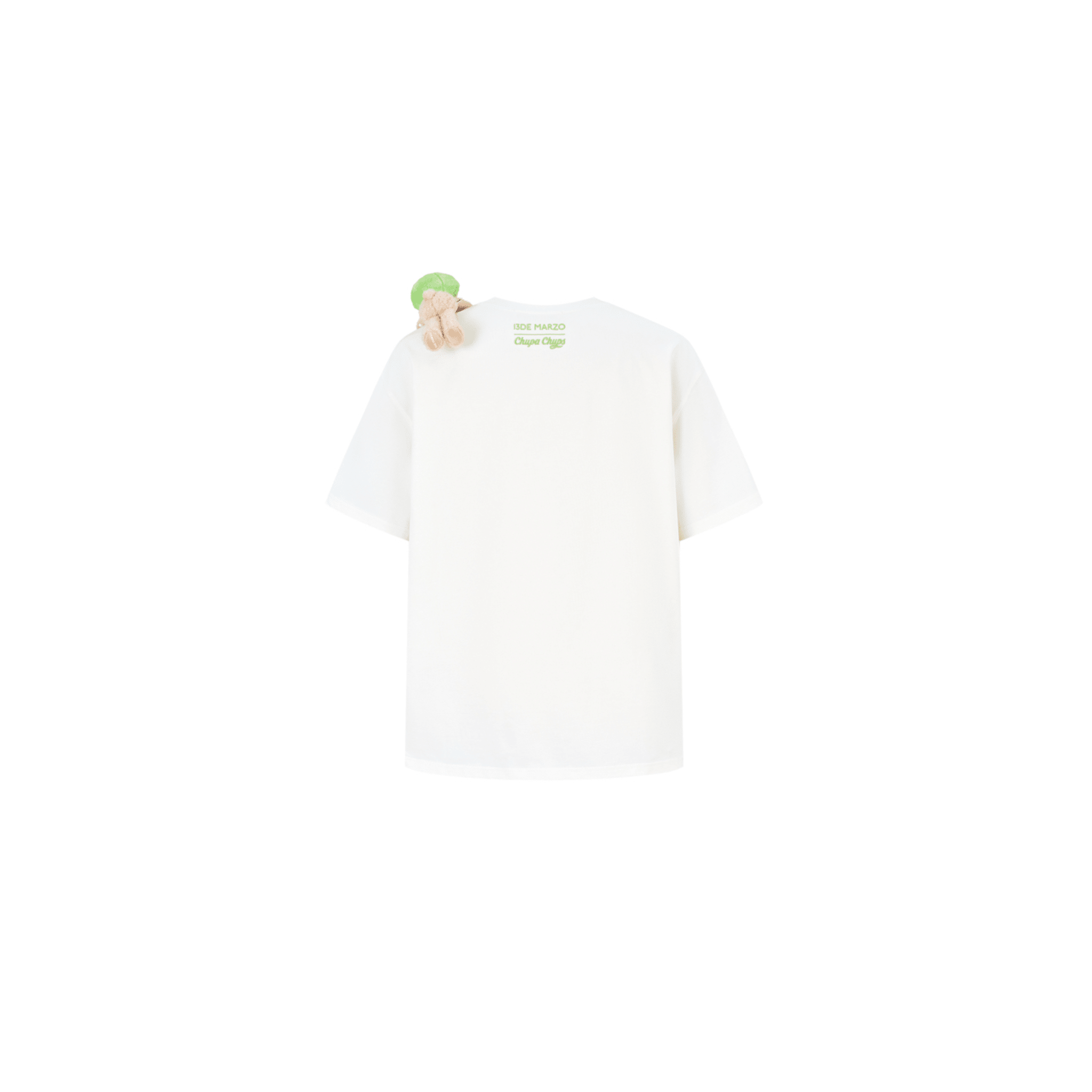 13DE MARZO Illustrated Lollipop T-shirt in White | MADAX