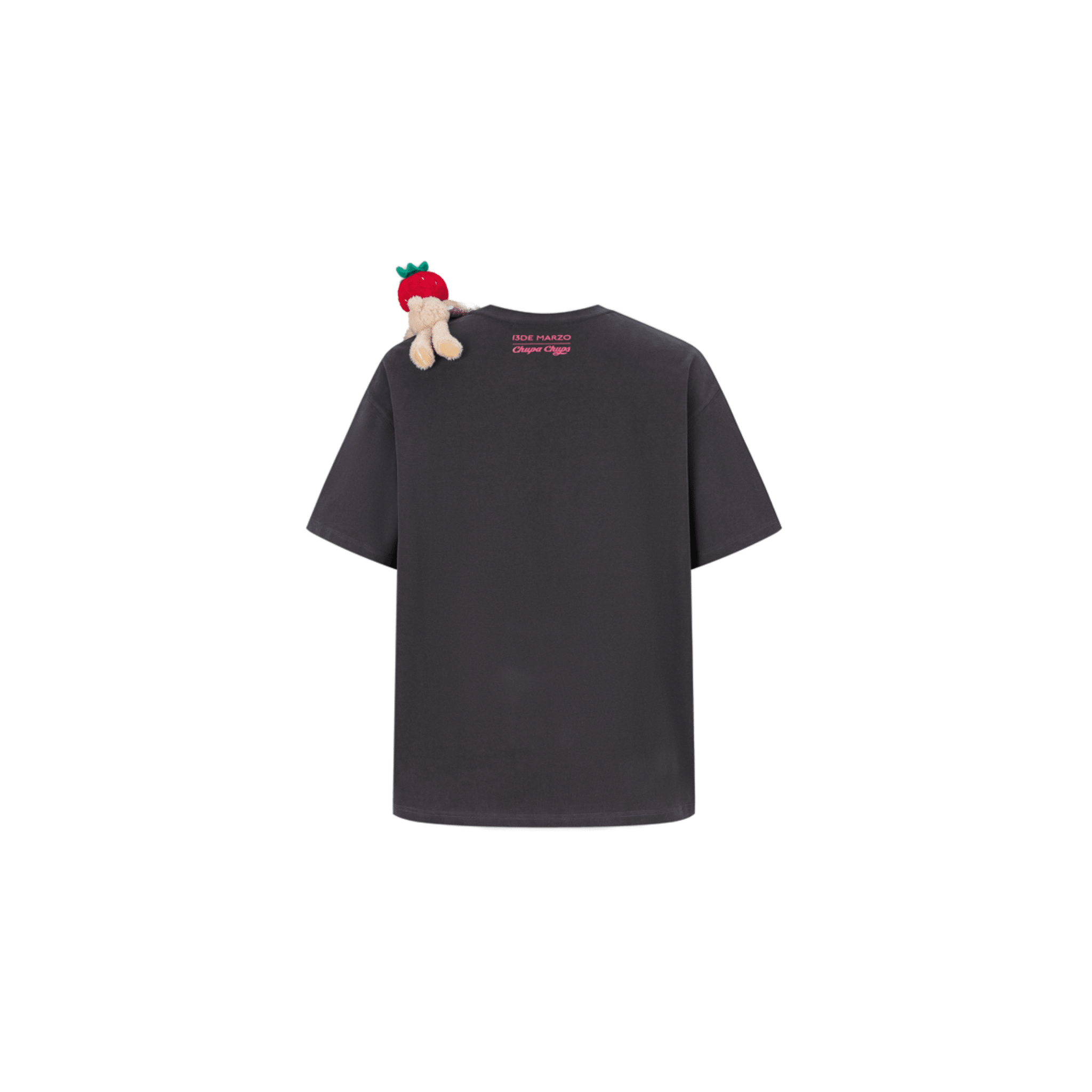 13DE MARZO Illustration Lollipop T-shirt in Gray | MADAX
