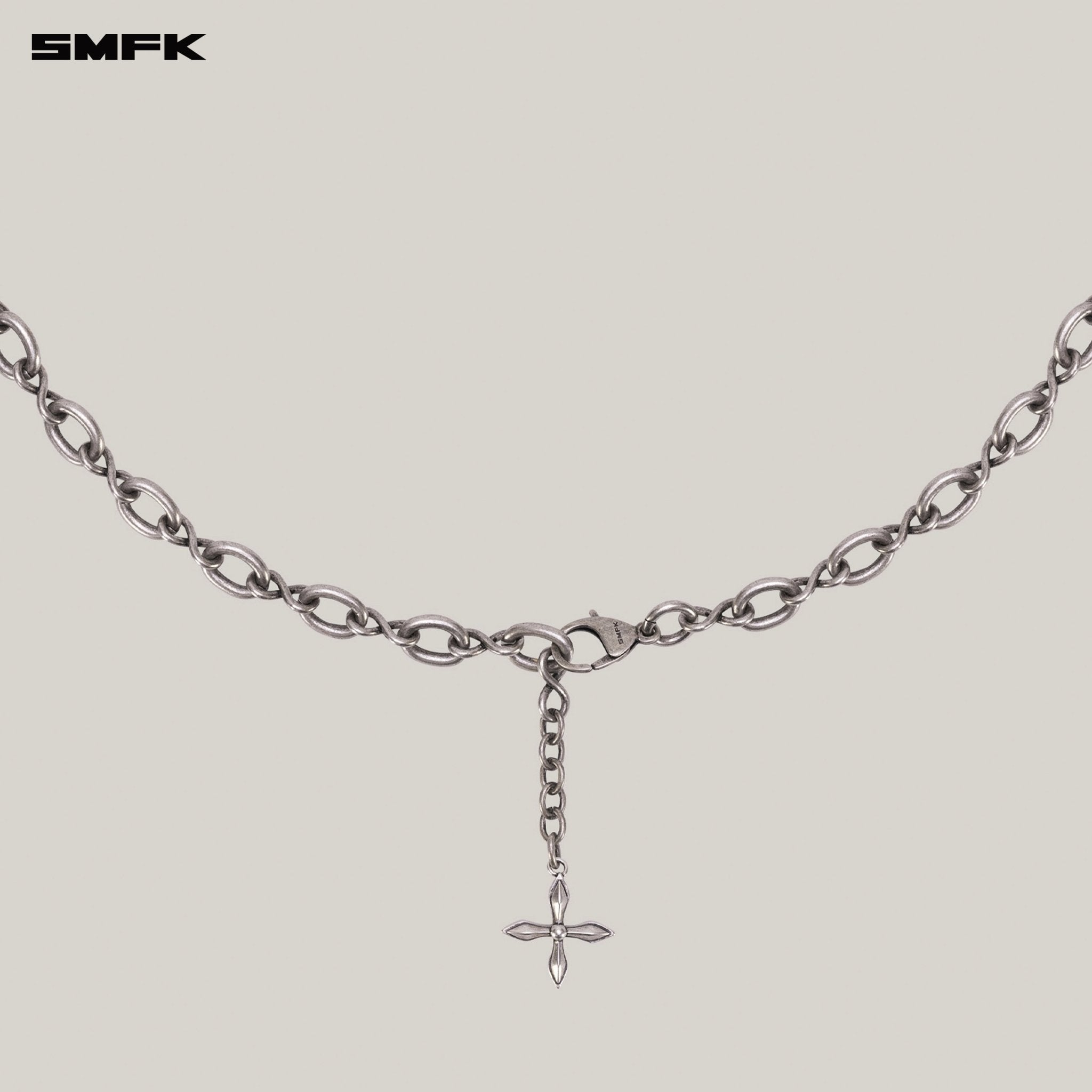SMFK Infinity Loop Gemini Metal Waist Chain In Antique Silver | MADAX