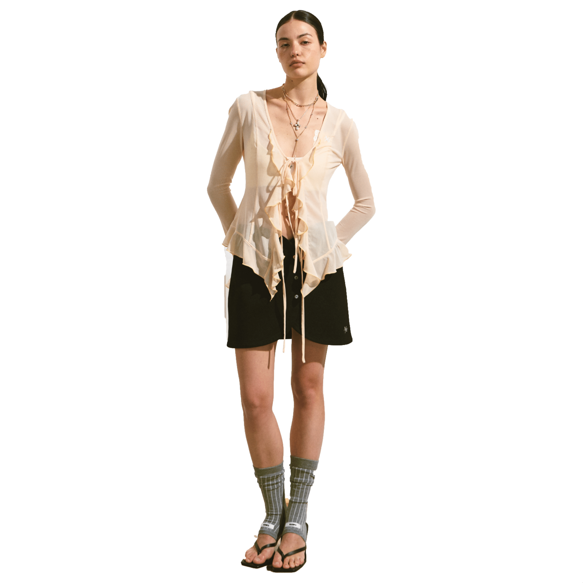 NAWS Kelp Shirt in Salmon Pink | MADAX