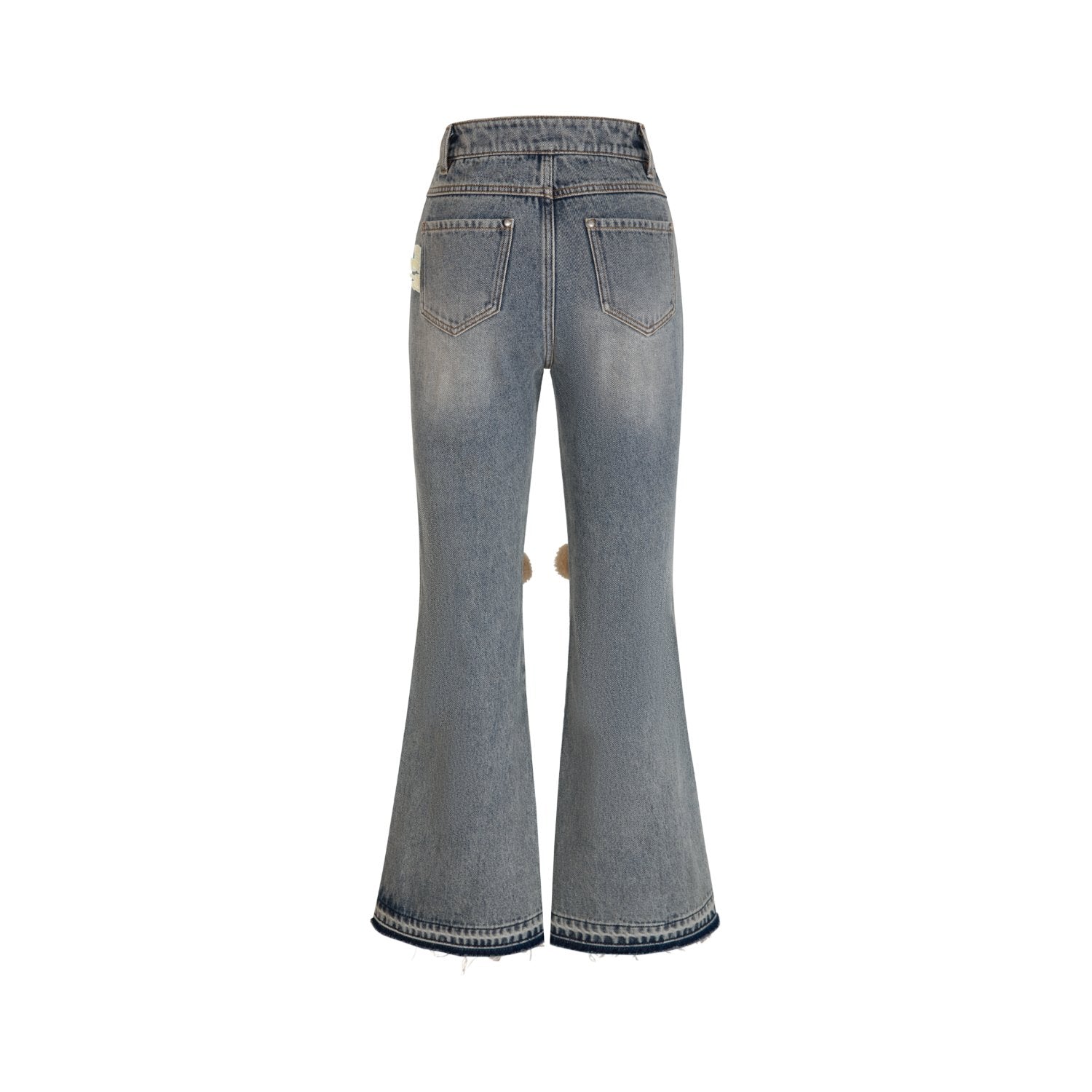 13DE MARZO Knees Bear Jeans In Blue | MADAX