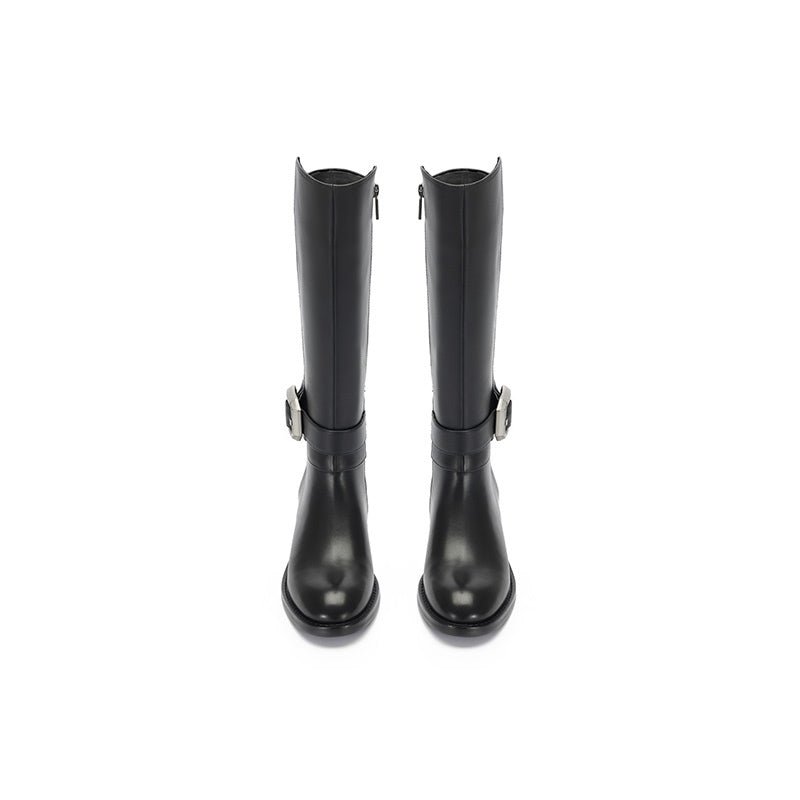 Sugar Su Knight Pants Leg Boots Black | MADAX