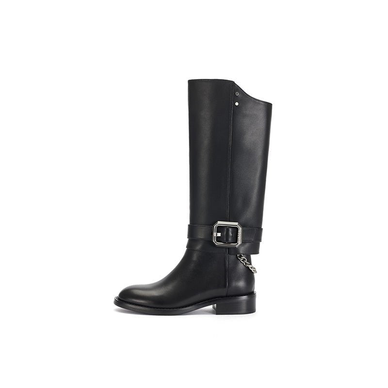 Sugar Su Knight Pants Leg Boots Black | MADAX