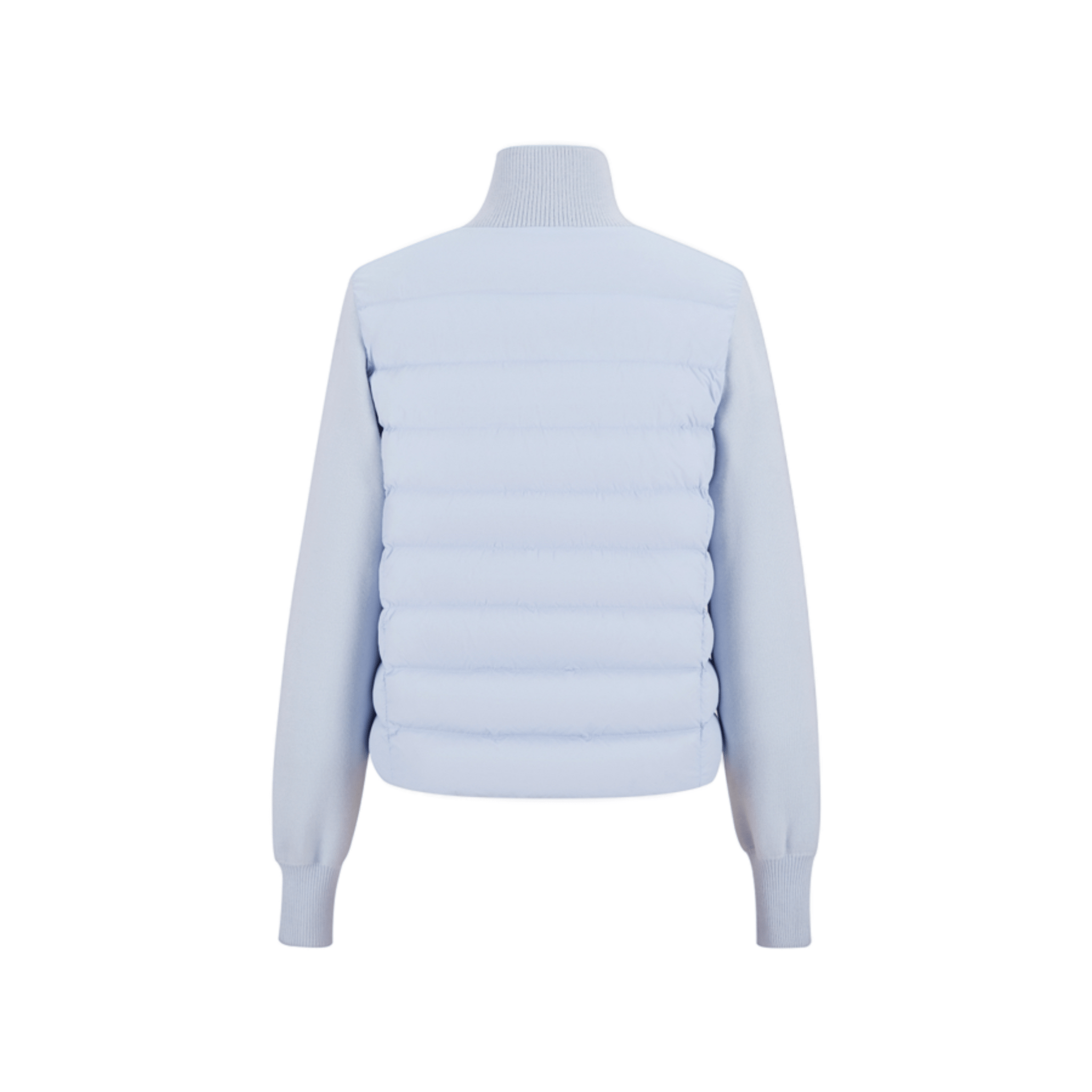 13DE MARZO Knitted Down Jacket in Blue | MADAX