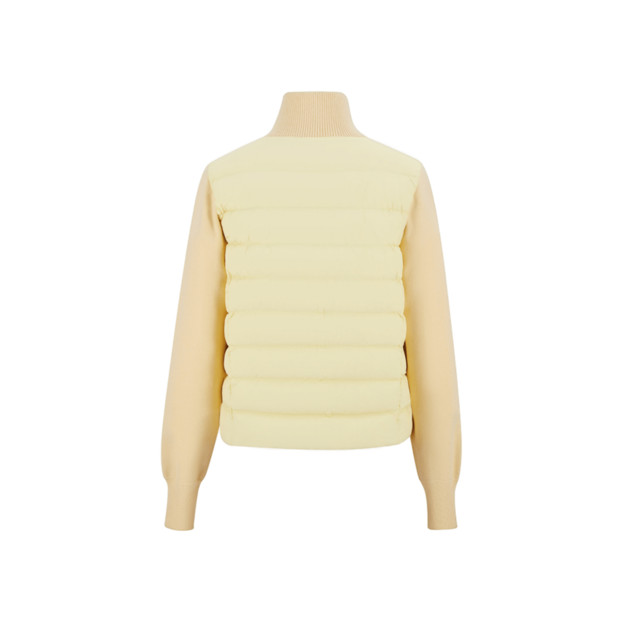 13DE MARZO Knitted Down Jacket in Yellow | MADAX