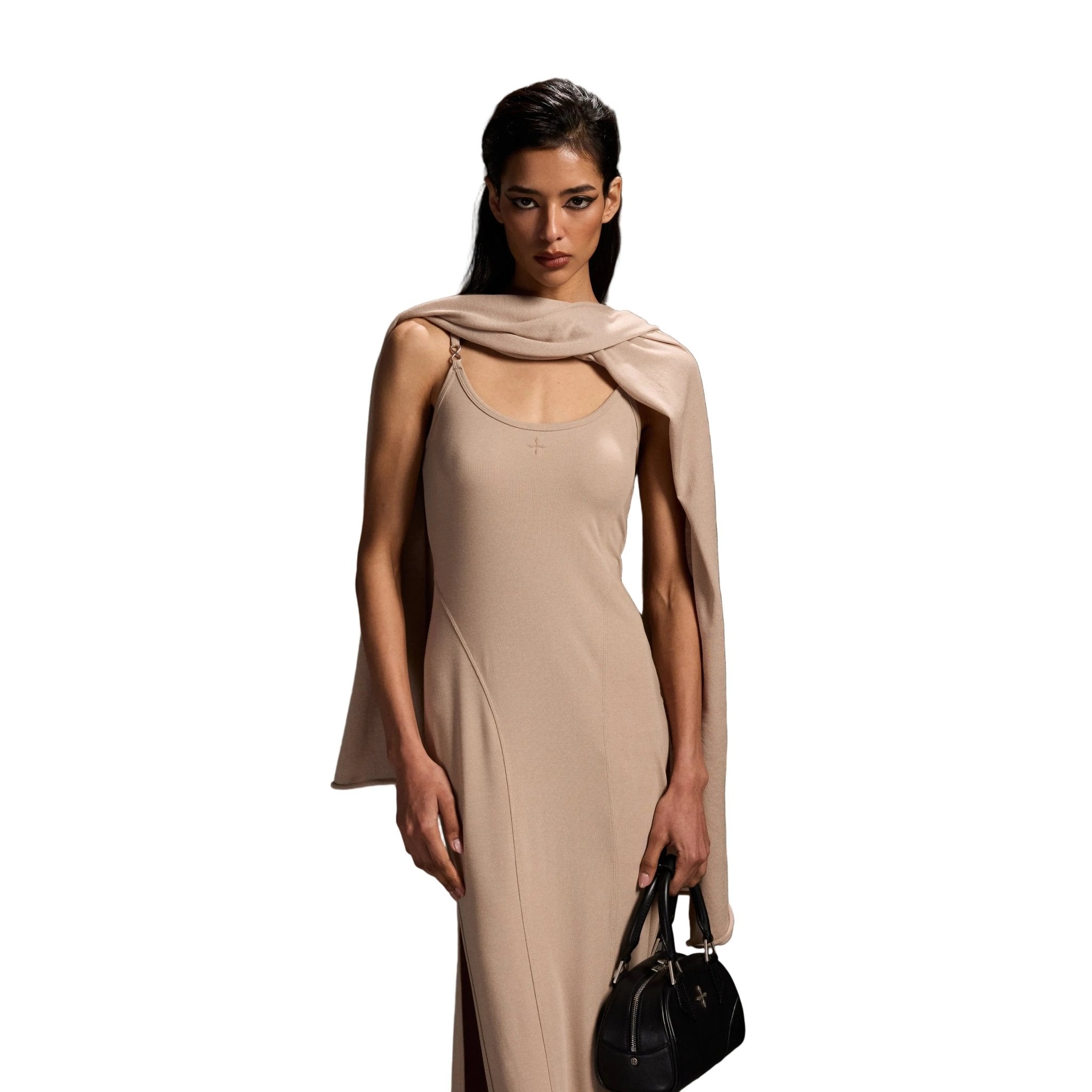 SMFK Knitted Scarf in Skin Tone | MADAX