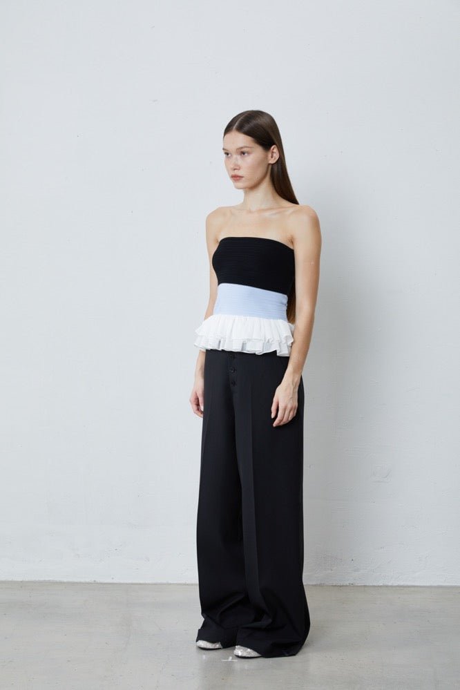 FENGYI TAN Knitted Short Tube Top | MADA IN CHINA