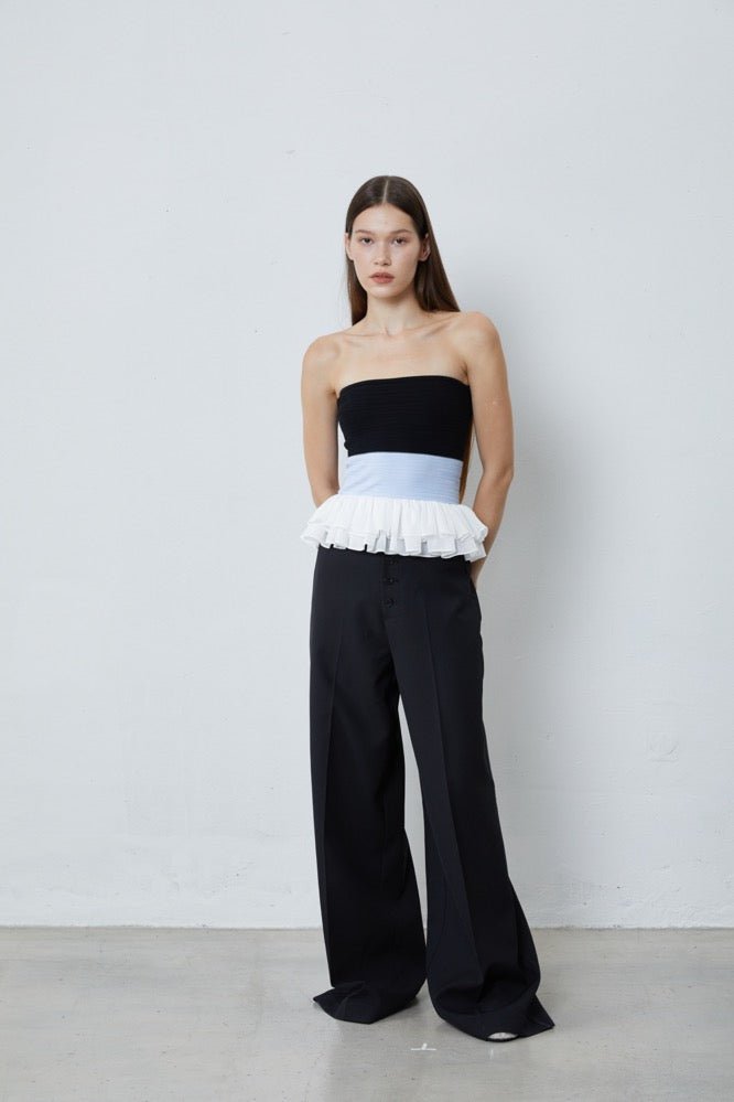 FENGYI TAN Knitted Short Tube Top | MADA IN CHINA