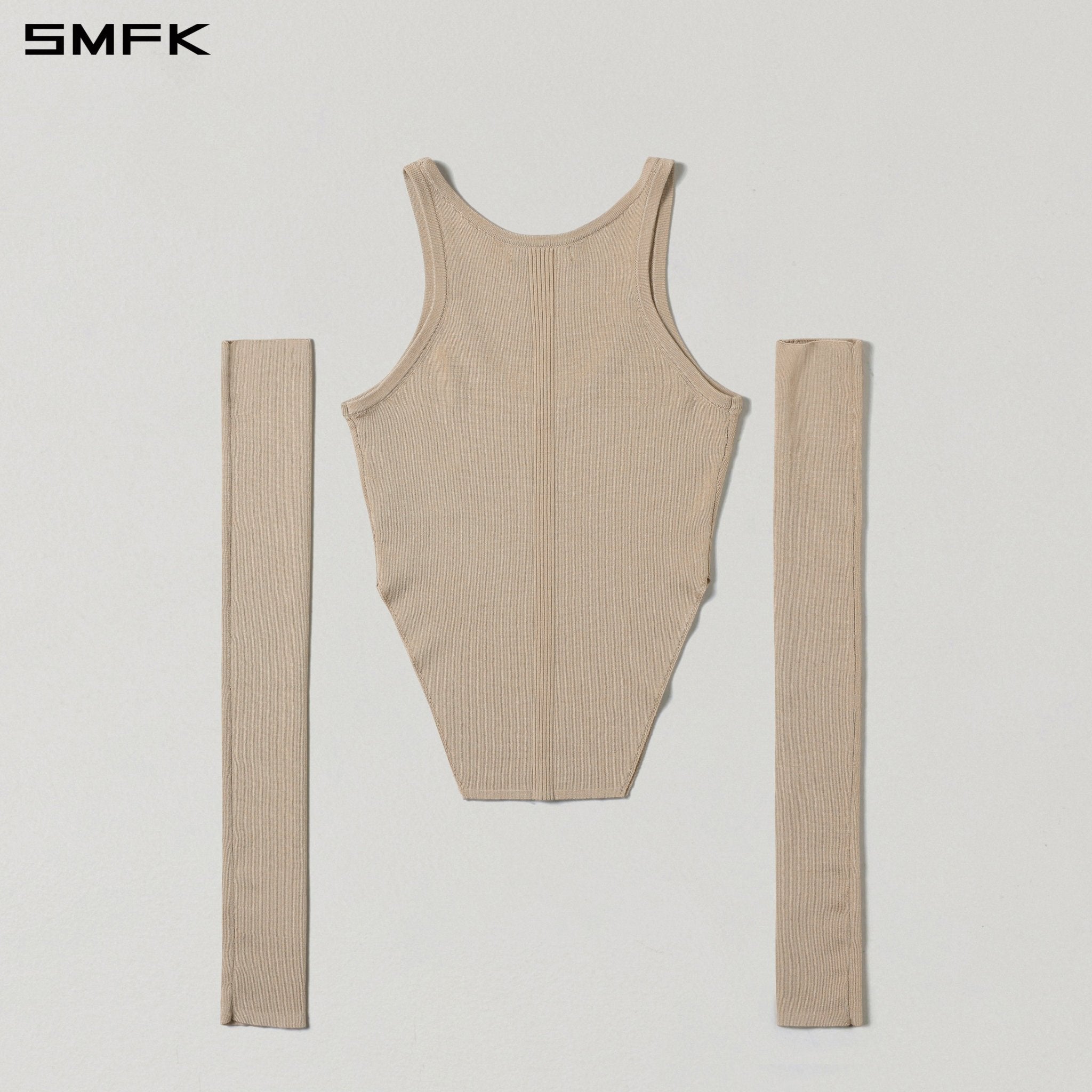 SMFK Knitted Vest in Skin Tone | MADAX