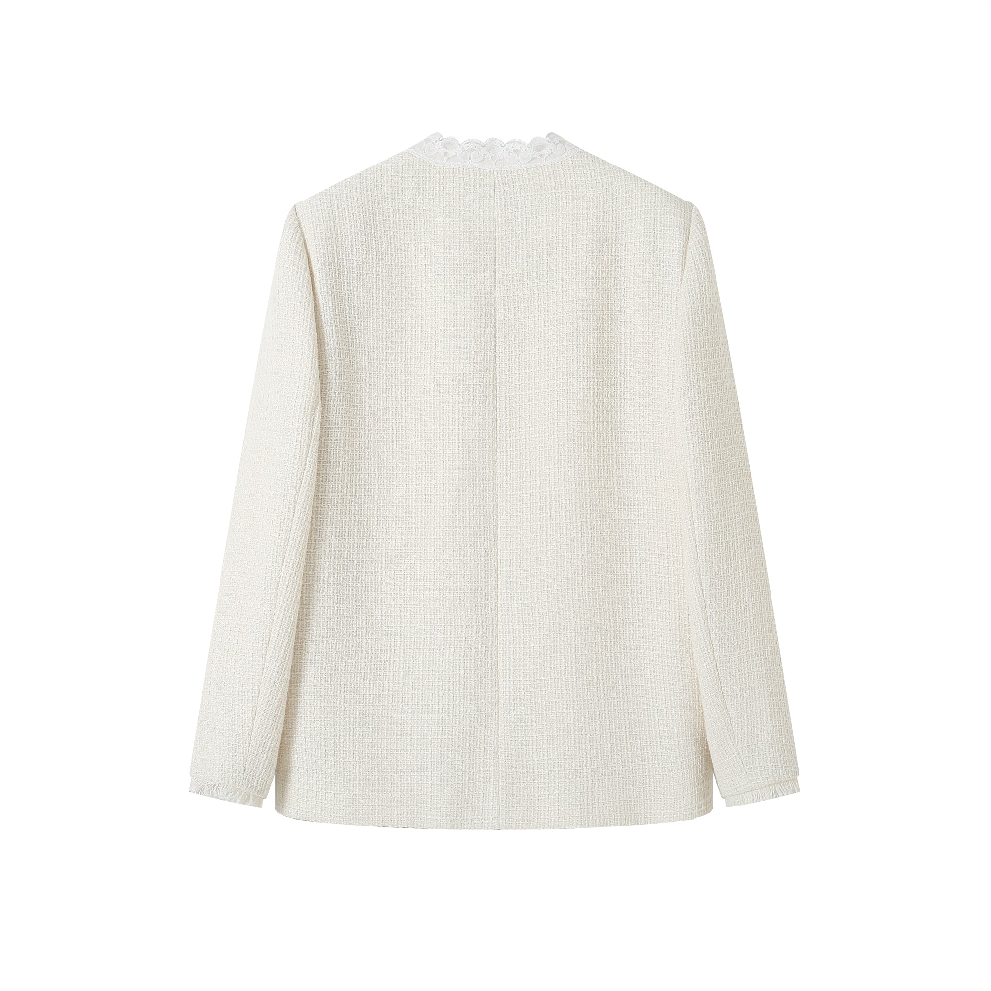 SOMESOWE Lace tassel White Jacket | MADA IN CHINA